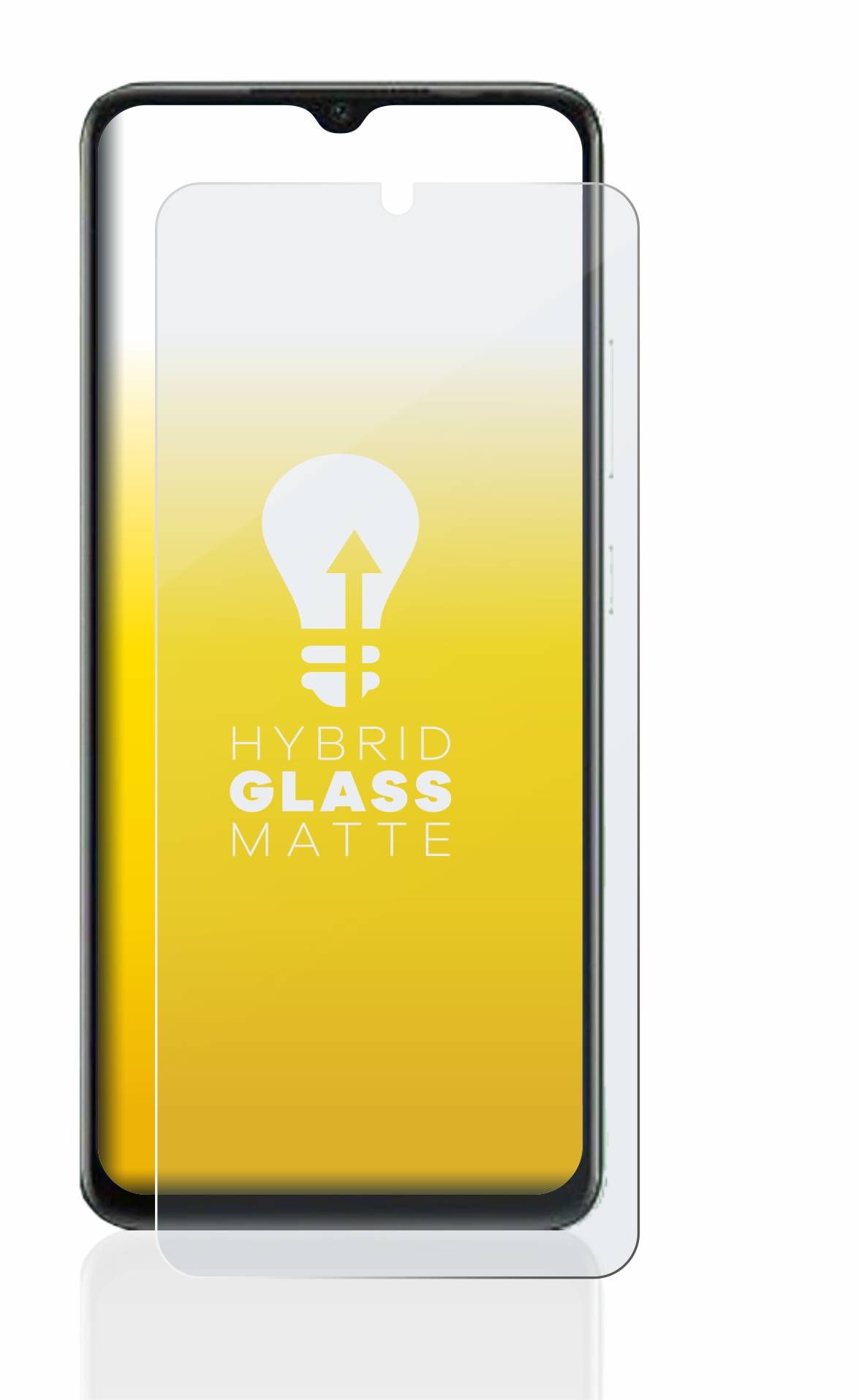 upscreen Flexible Schutz Glas Folie für Infinix Smart 7 Schutzglas 9H Hybridglas Matt Entspiegelt