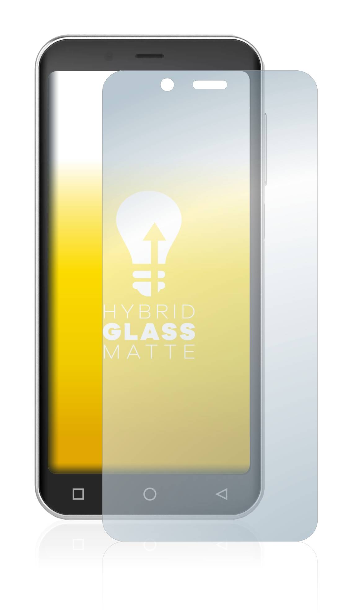 upscreen Flexible Schutz Glas Folie für Peaq PSP400 Schutzglas 9H Hybridglas Matt Entspiegelt