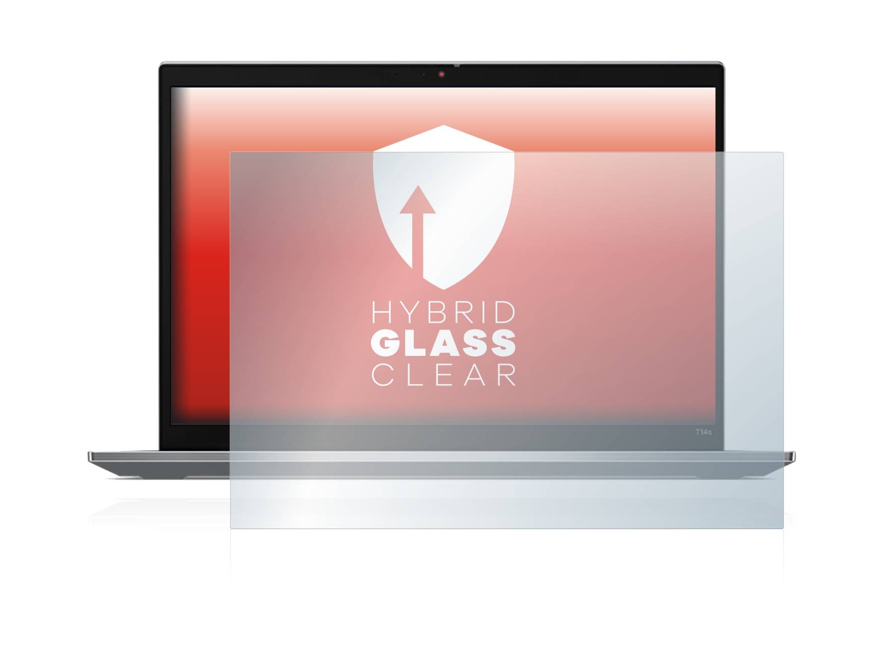 upscreen Hybrid Glass Clear Premium Schutzglas Folie für Lenovo ThinkPad T14s Gen