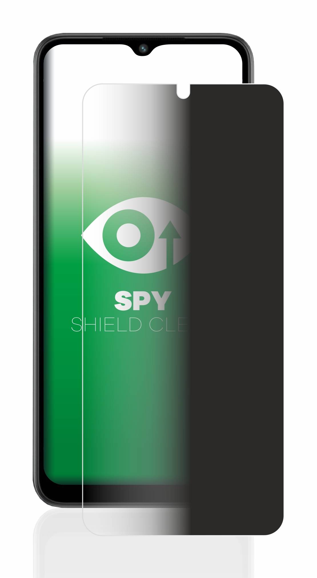 upscreen Blickschutzfolie für Xiaomi Redmi A2 Plus Anti-Spy Privacy Blaulichtschutz Sichtschutzfolie