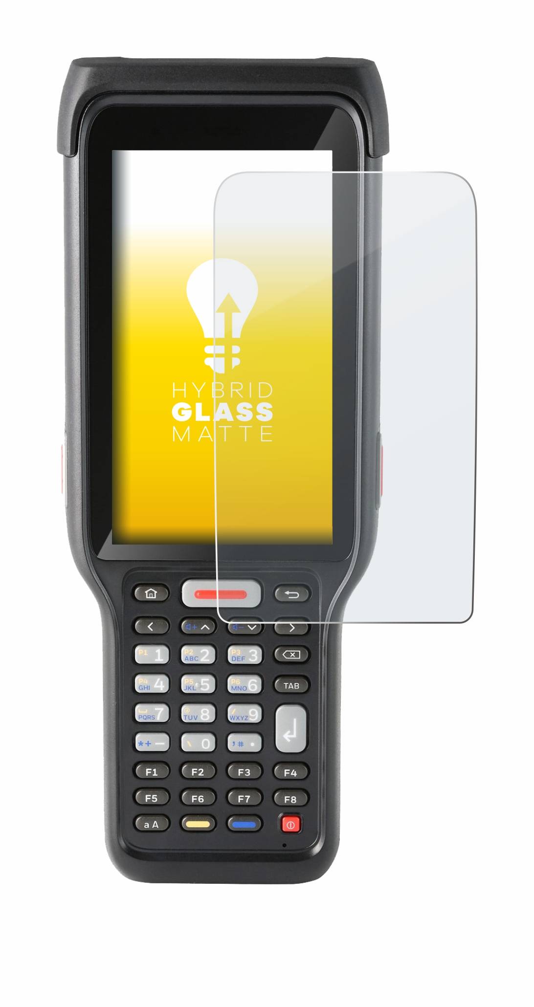 upscreen Hybrid Glass Matte Premium Schutzglas Folie für Honeywell ScanPal