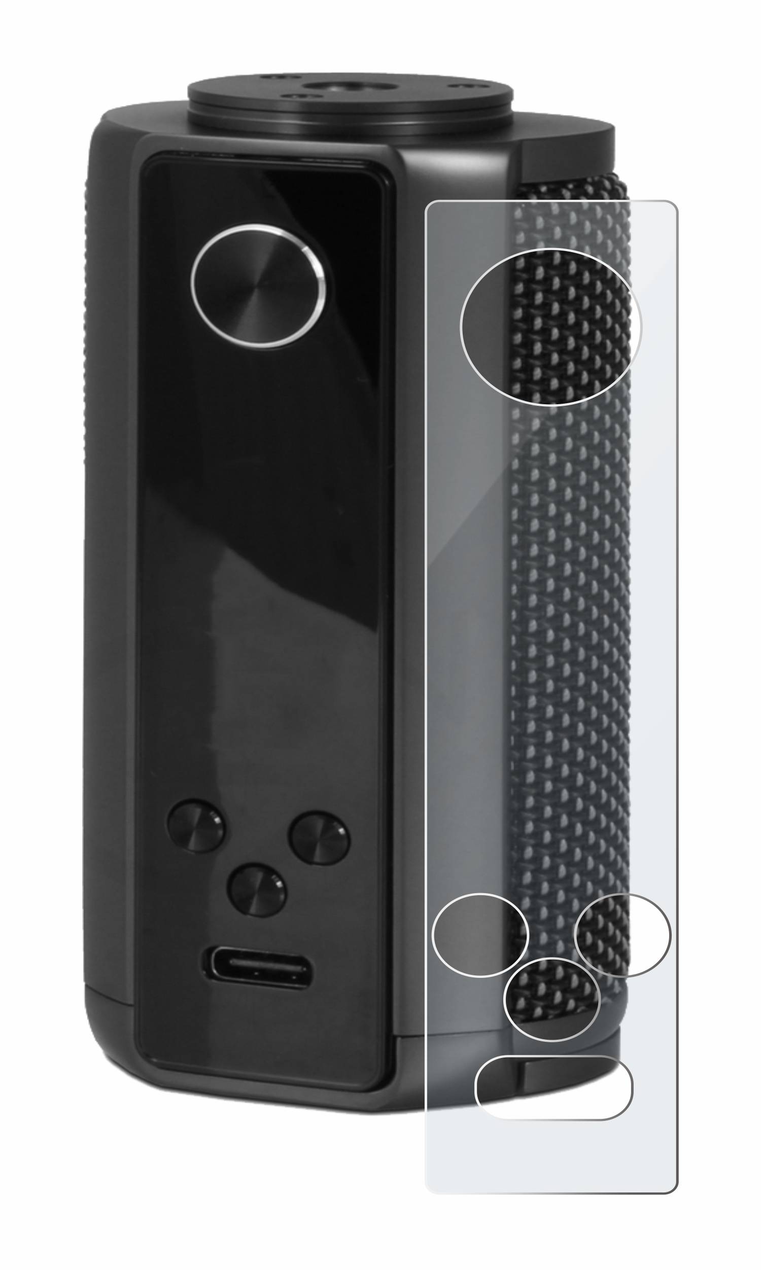 upscreen Hybrid Glass Matte Premium Schutzglas Folie für Vaporesso Target 200