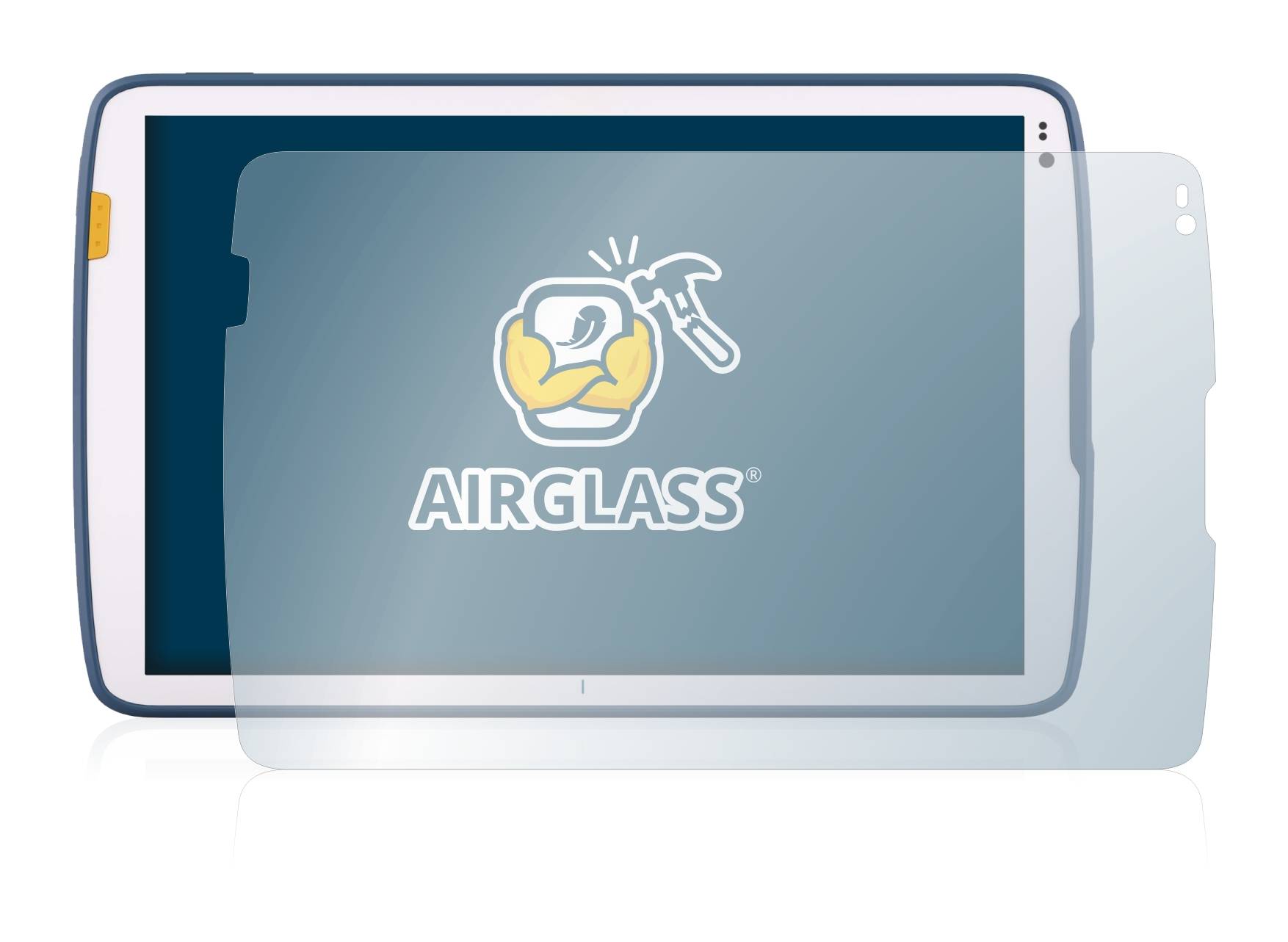BROTECT AirGlass Flexible Schutz Glas Folie für Zebra ET40 10.1" Klar Transparent