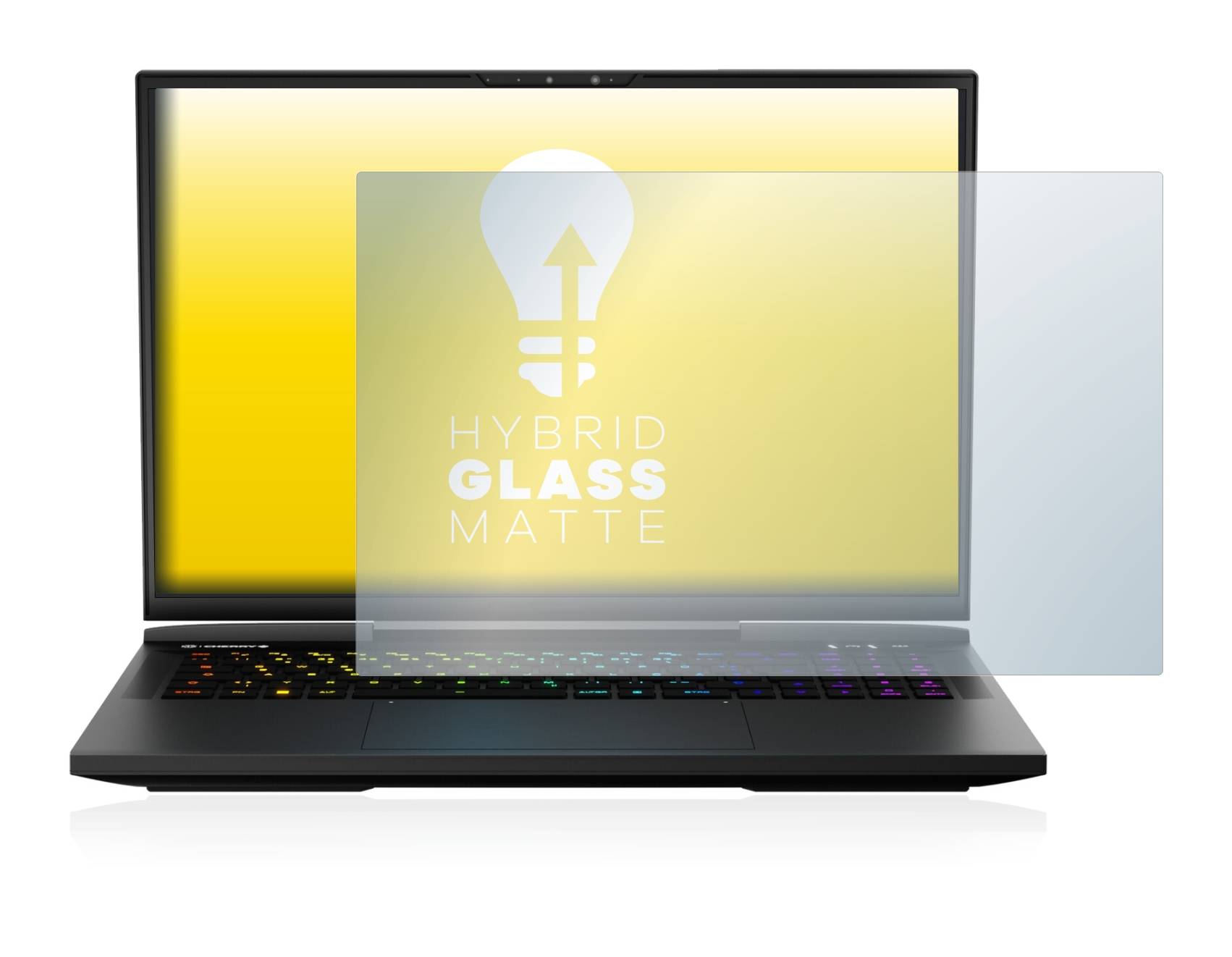 upscreen Hybrid Glass Matte Premium Schutzglas Folie für Medion Erazer Beast