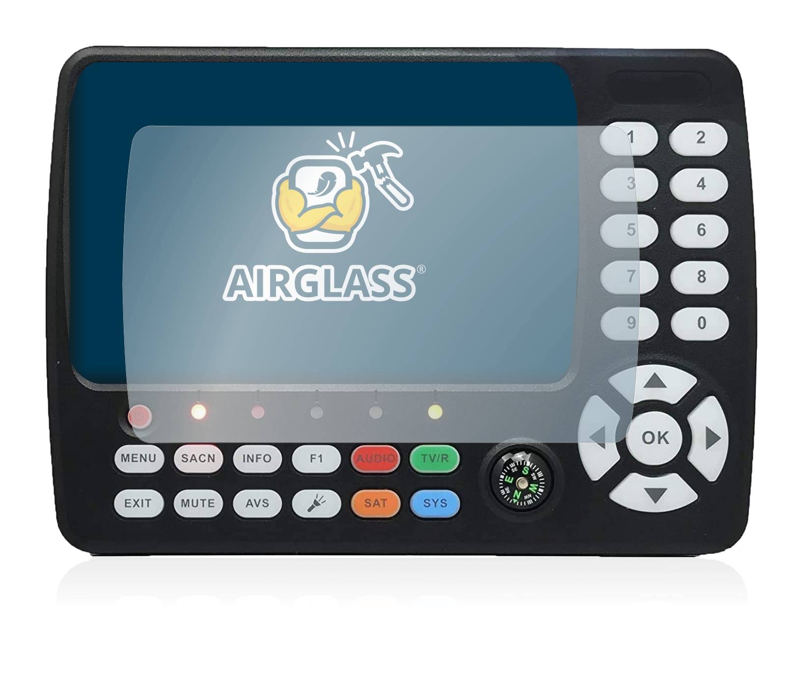 BROTECT AirGlass Flexible Schutz Glas Folie für Satlink ST-5150 DVB-S/S2/T/T2/C Klar Transparent