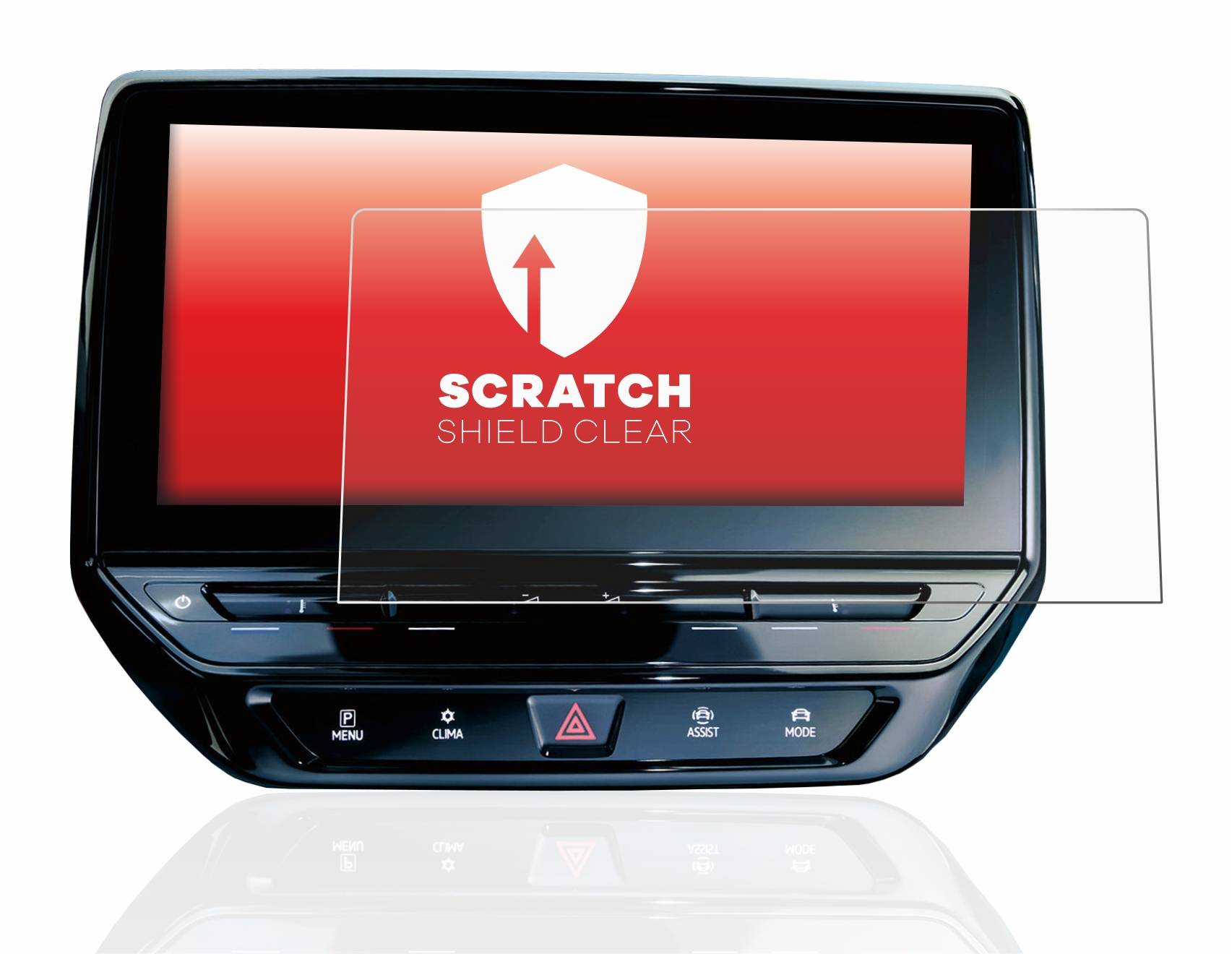 upscreen Scratch Shield Clear Premium Displayschutzfolie für Volkswagen ID.5 Discover Pro