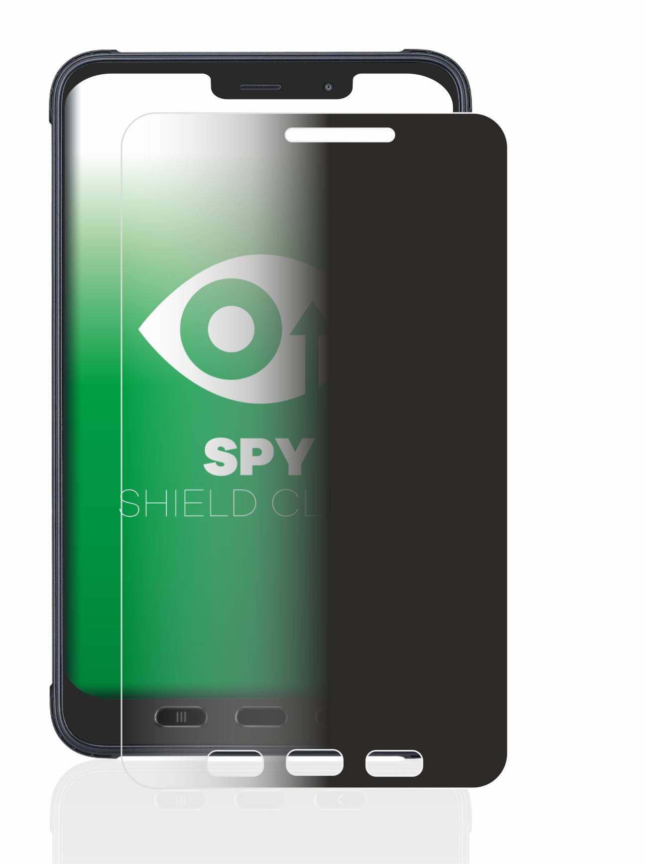 upscreen Blickschutzfolie für Samsung Galaxy Tab Active 3 Enterprise Edition LTE Anti-Spy Privacy Blaulichtschutz