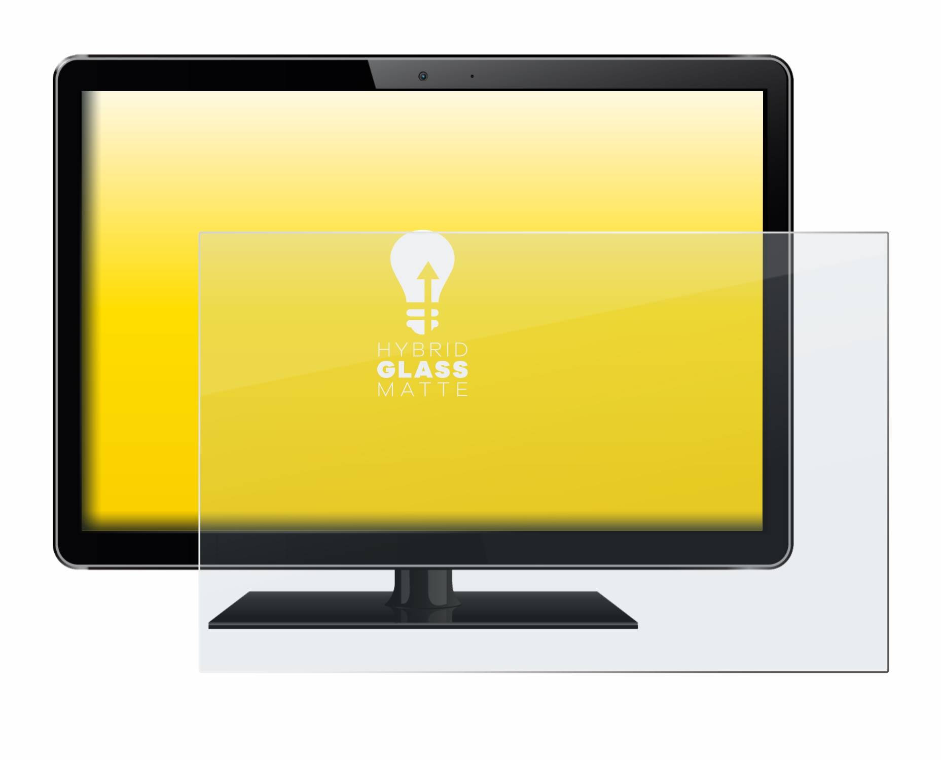 upscreen Hybrid Glass Matte Premium Schutzglas Folie für Standardgrößen mit 13.3 Zoll