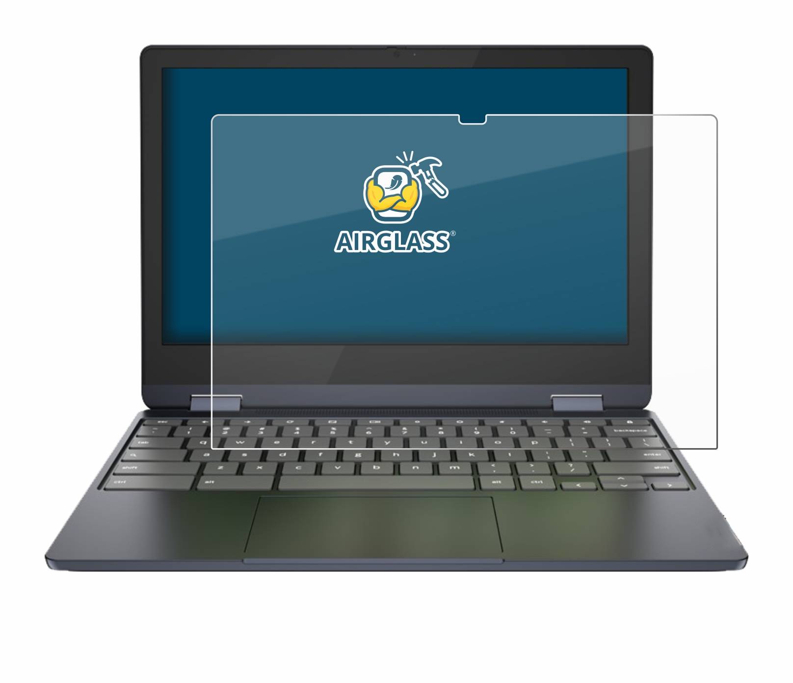 BROTECT AirGlass Schutzglas Folie für Lenovo IdeaPad Flex 3 Chromebook
