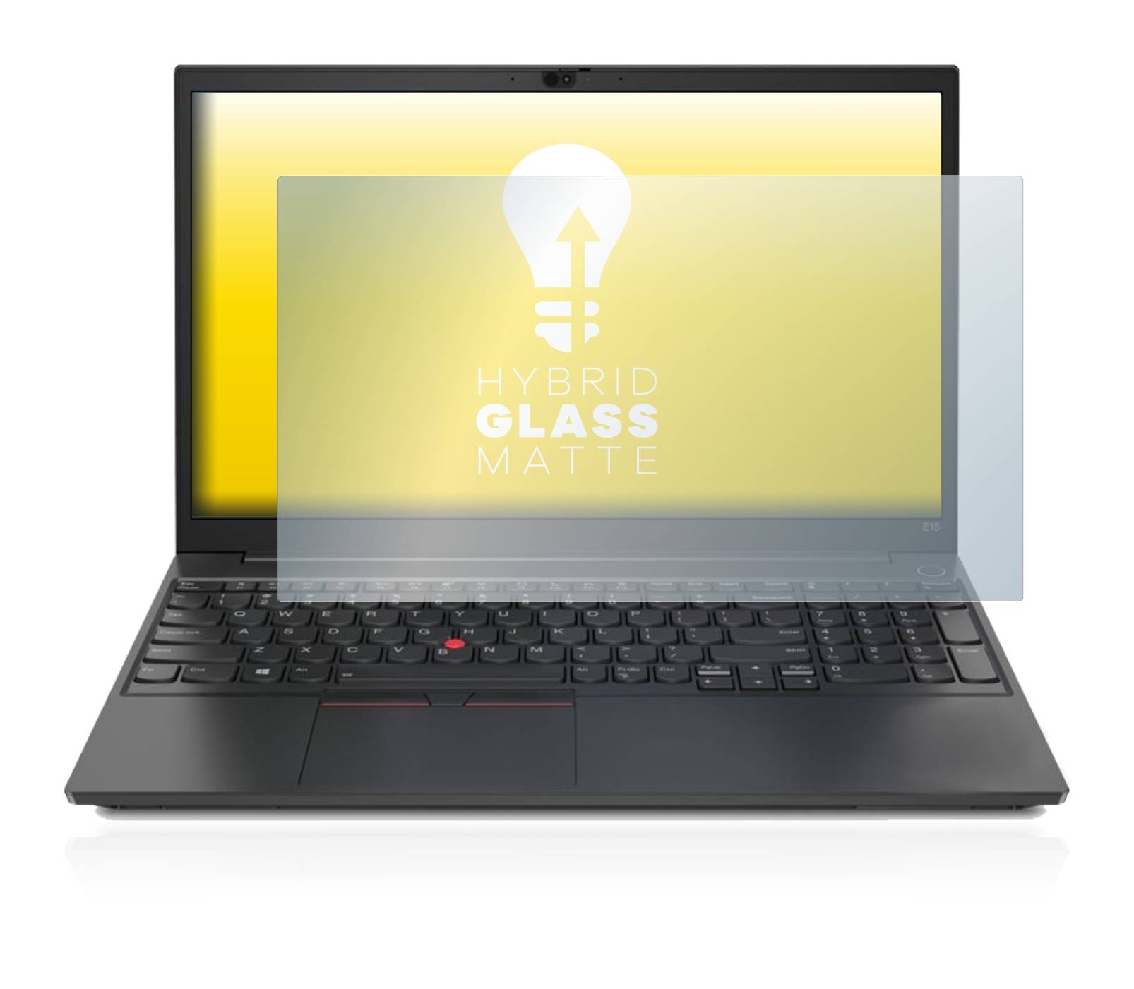 upscreen Hybrid Glass Matte Premium Schutzglas Folie für Lenovo ThinkPad