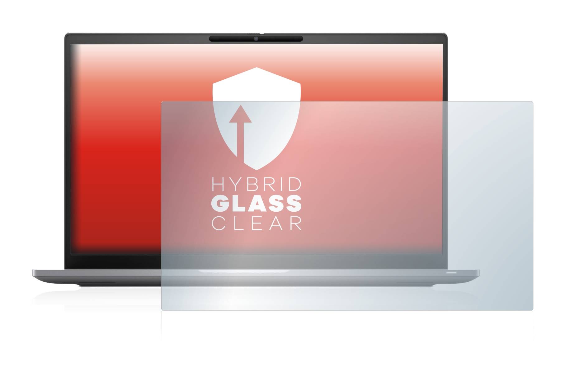 upscreen Hybrid Glass Clear Premium Schutzglas Folie für Dell Latitude