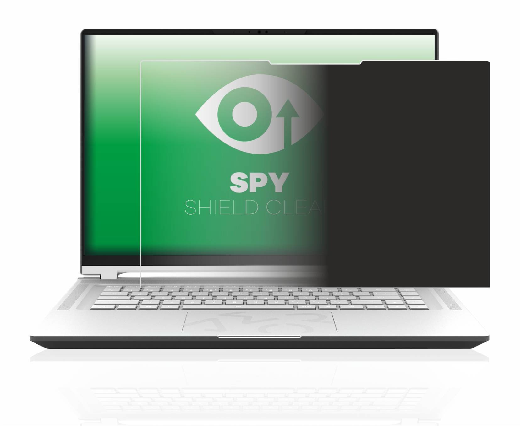 upscreen Spy Shield Clear Premium Blickschutzfolie für Gigabyte Aero 16 OLED
