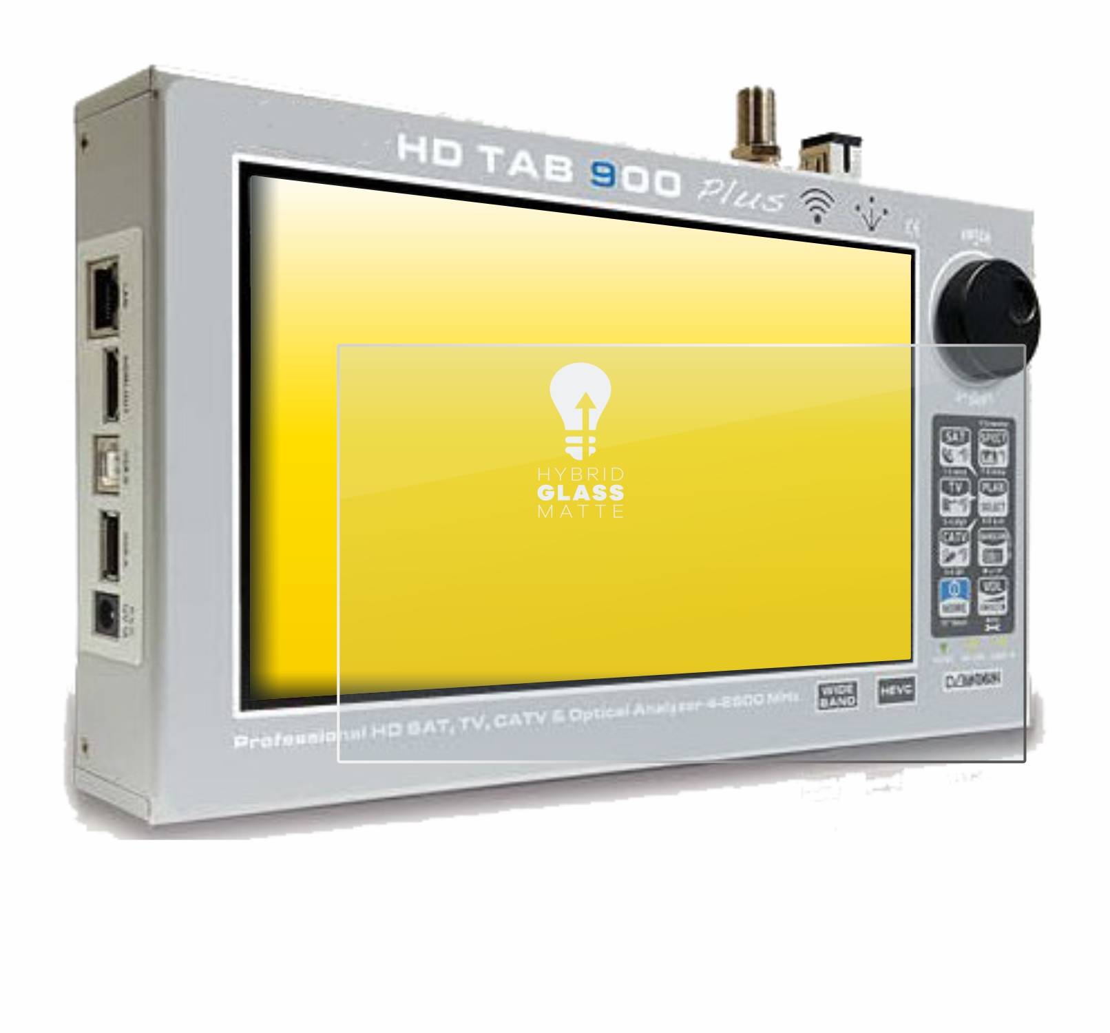 upscreen Hybrid Glass Matte Premium Schutzglas Folie für Rover TAB 900