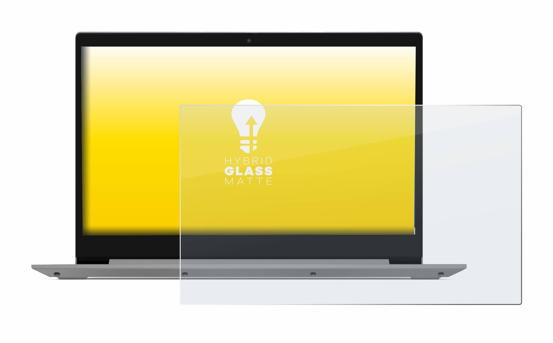 upscreen Hybrid Glass Matte Premium Schutzglas Folie für Lenovo IdeaPad 3