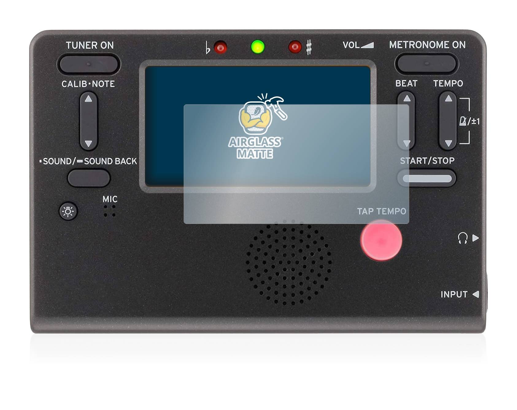 BROTECT AirGlass Matte Schutzglas Folie für Korg TM-60 Combo Tuner