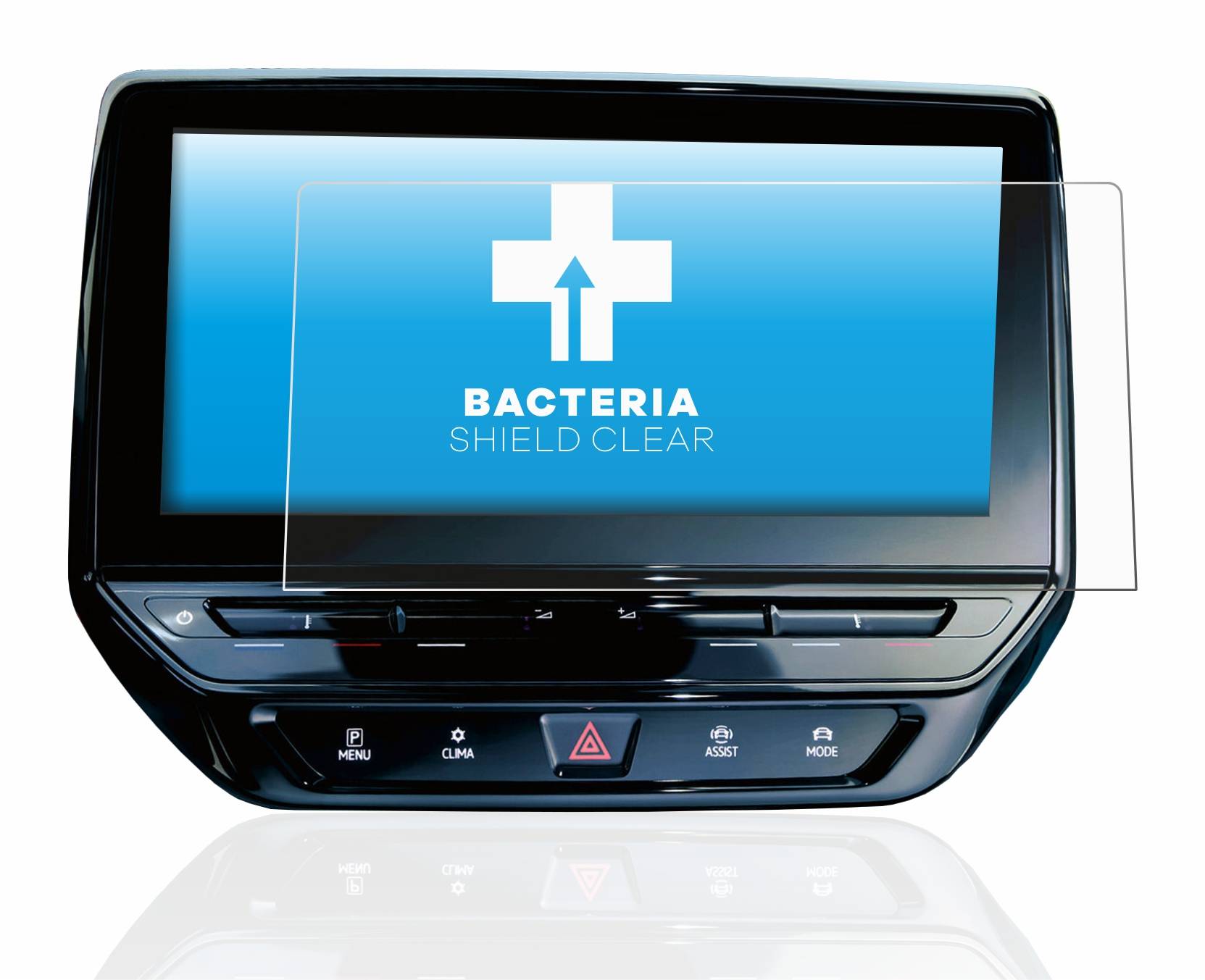 upscreen Bacteria Shield Clear Premium Antibakterielle Displayschutzfolie für Volkswagen