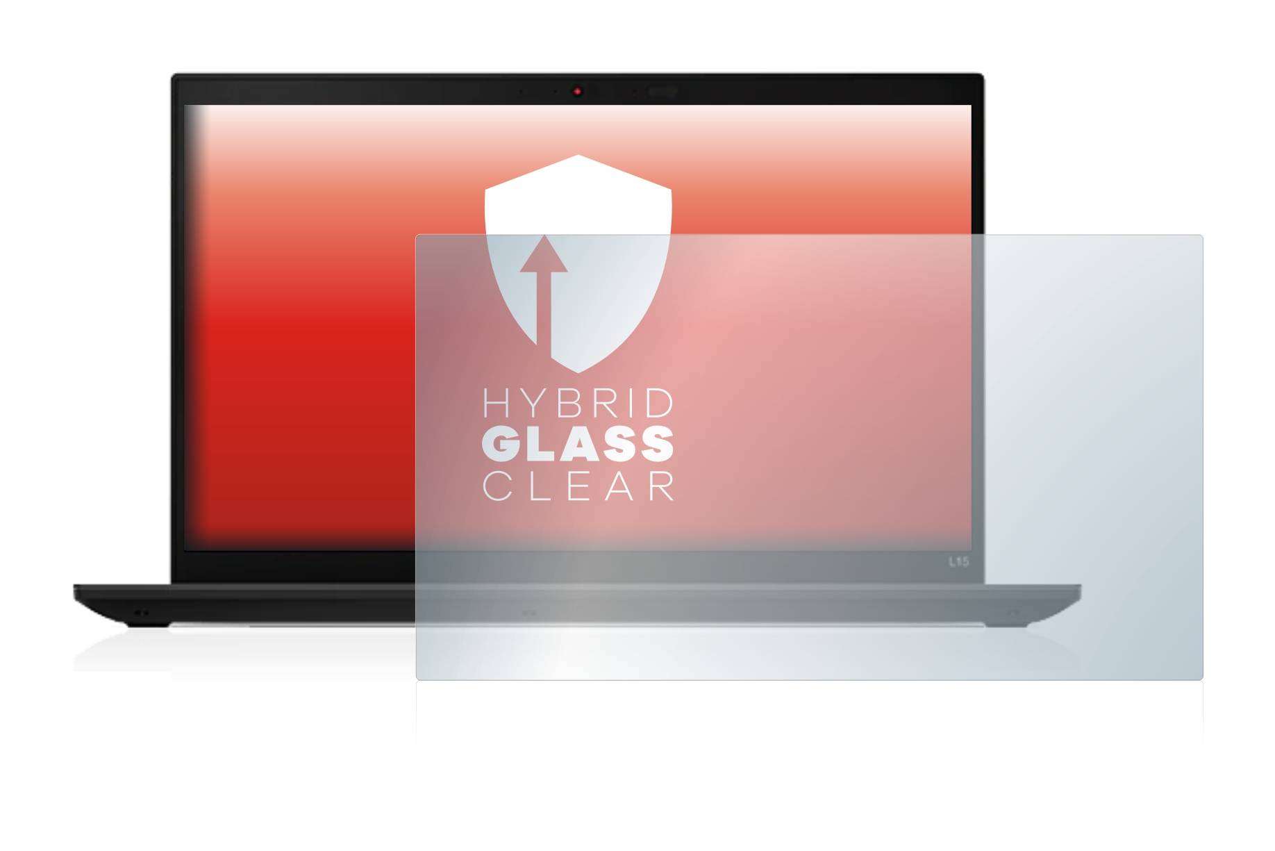 upscreen Hybrid Glass Clear Premium Schutzglas Folie für Lenovo ThinkPad L15 Gen
