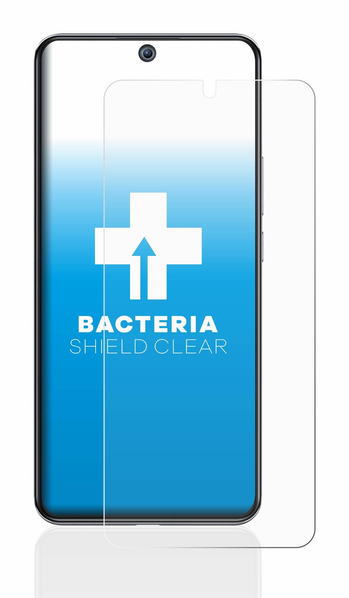 upscreen Schutzfolie für Xiaomi 12T Pro Antibakterielle Folie Klar Anti-Kratzer