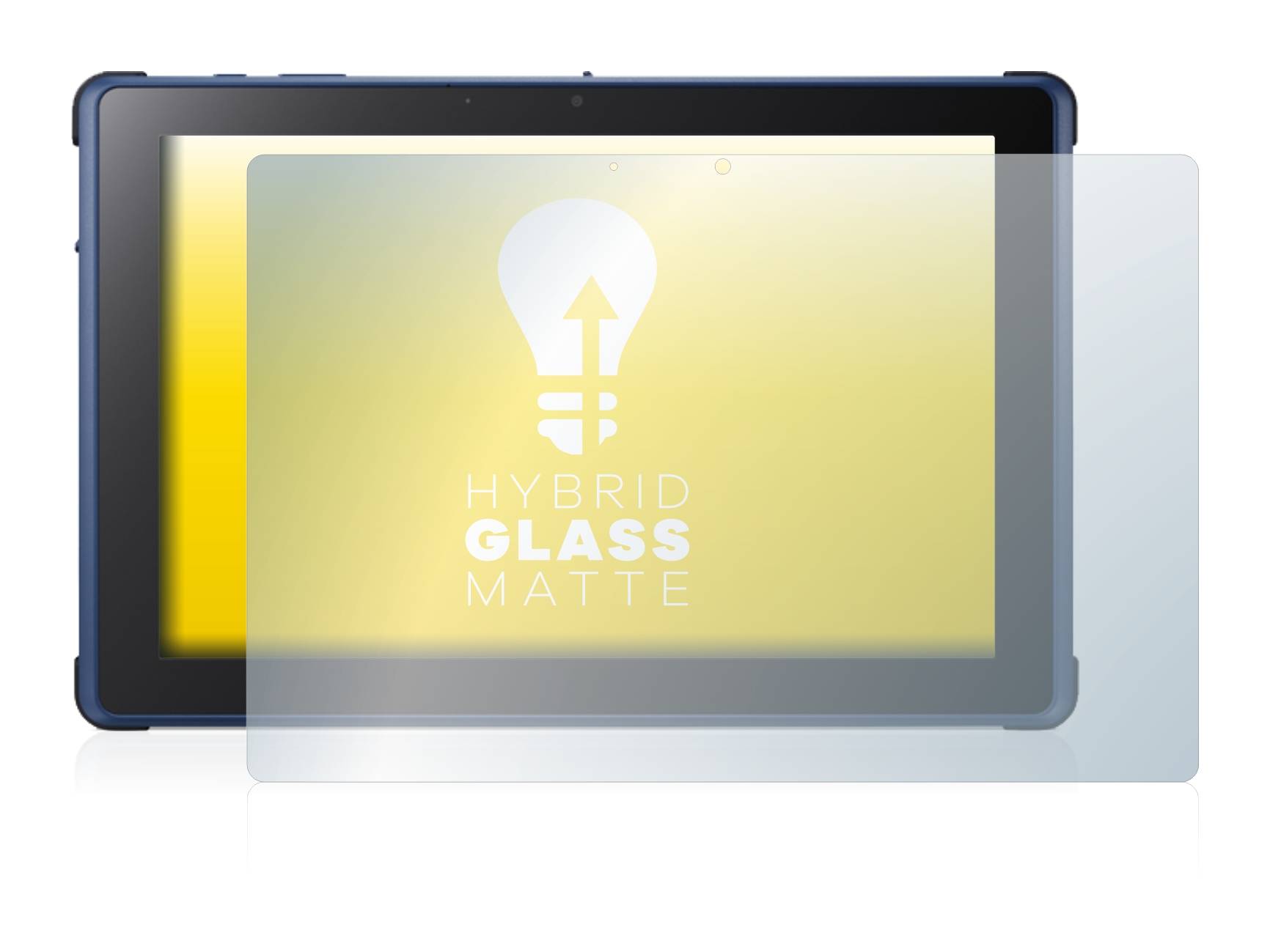 upscreen Hybrid Glass Matte Premium Schutzglas Folie für Acer Enduro Urban T1