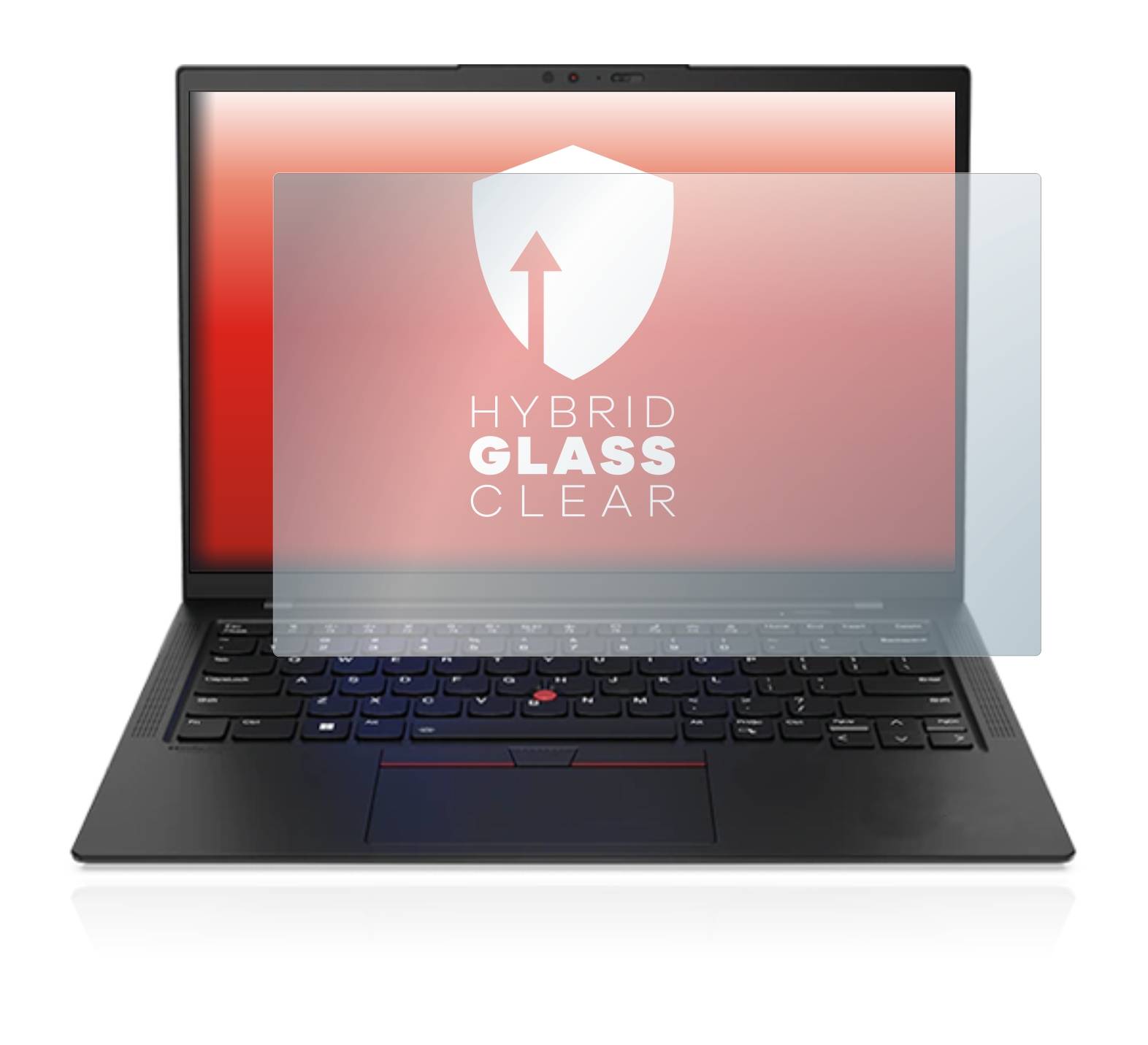 upscreen Hybrid Glass Clear Premium Schutzglas Folie für Lenovo ThinkPad X1 Carbon Touch 14