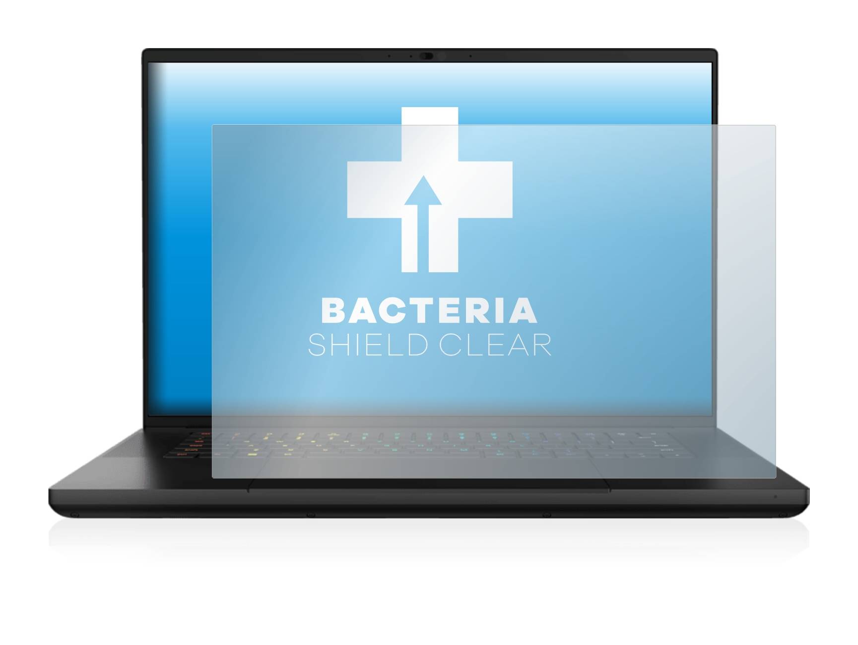 upscreen Bacteria Shield Clear Premium Antibakterielle Displayschutzfolie für Razer Blade 16