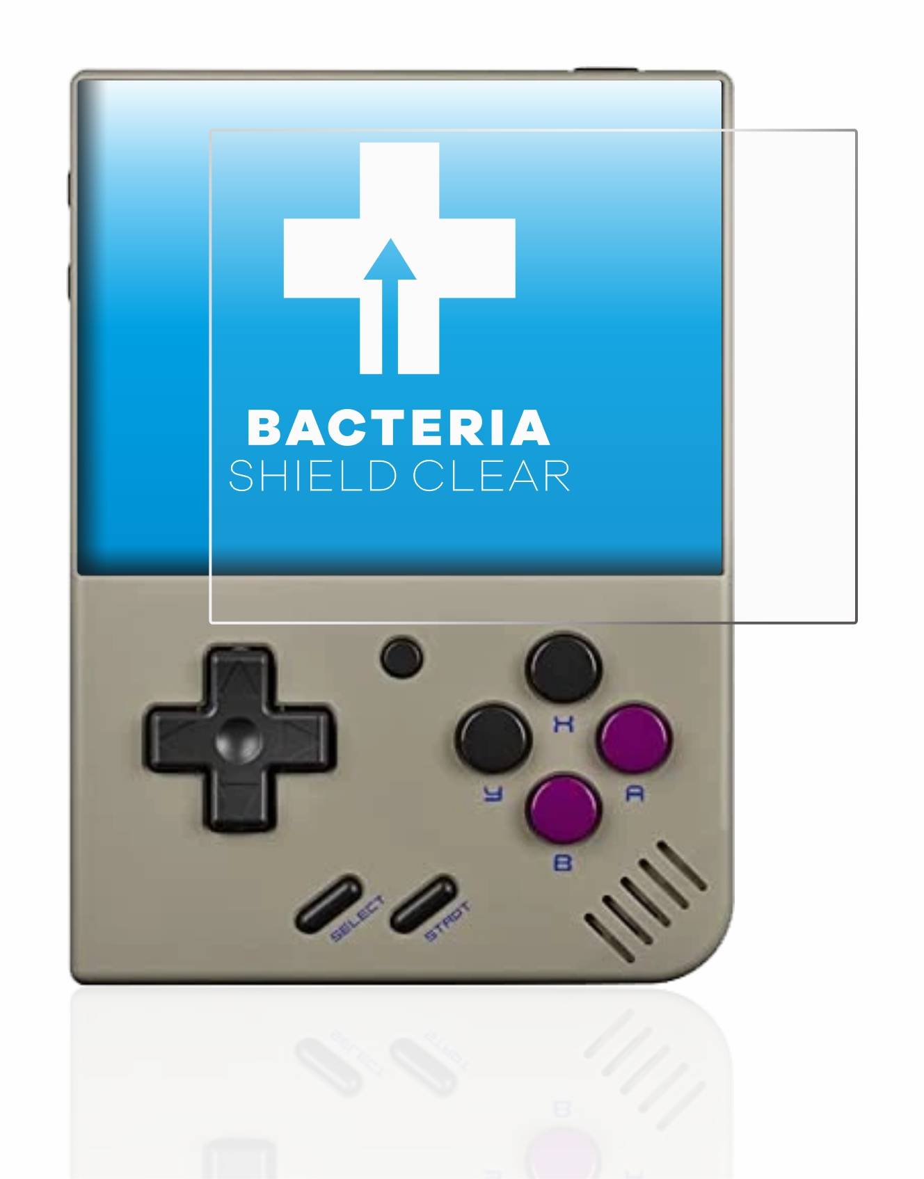 upscreen Bacteria Shield Clear Premium Antibakterielle Displayschutzfolie für Miyoo Mini