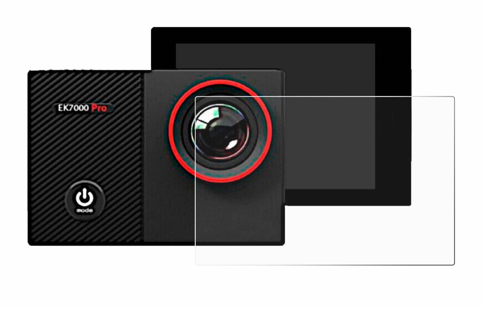 upscreen Bacteria Shield Clear Premium Antibakterielle Displayschutzfolie für Akaso EK7000