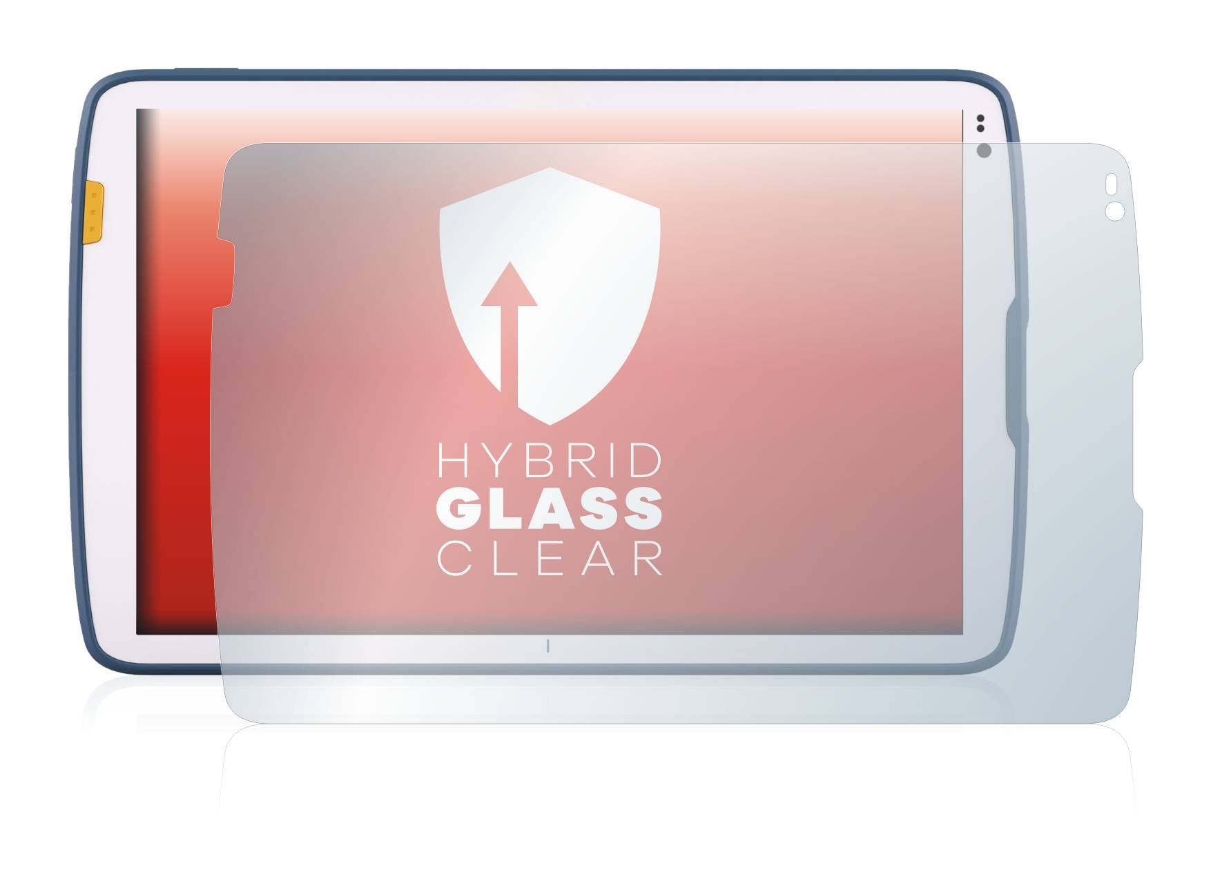upscreen Flexible Schutz Glas Folie für Zebra ET40 10.1" Schutzglas 9H Hybridglas Klar