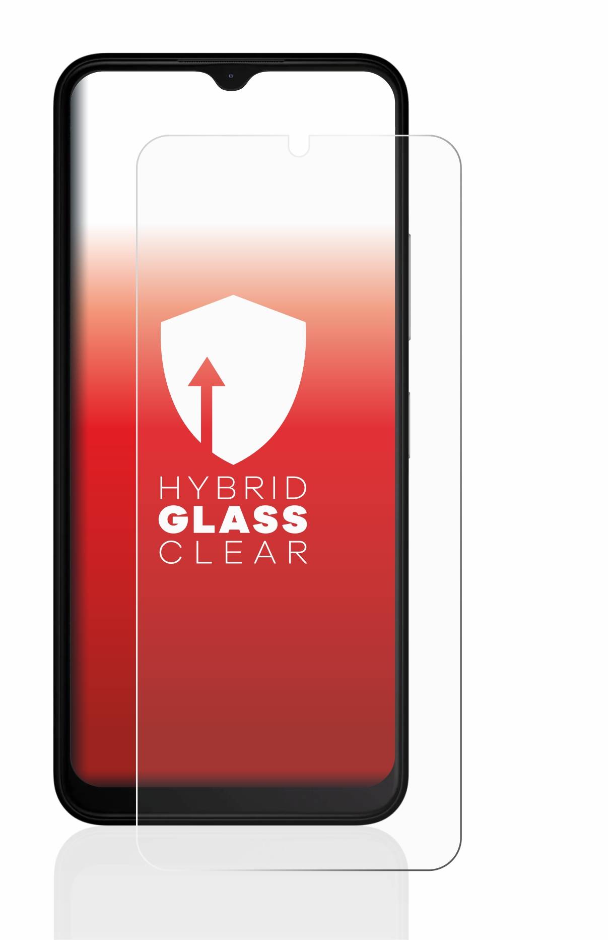 upscreen Flexible Schutz Glas Folie für Nokia C22 Schutzglas 9H Hybridglas Klar