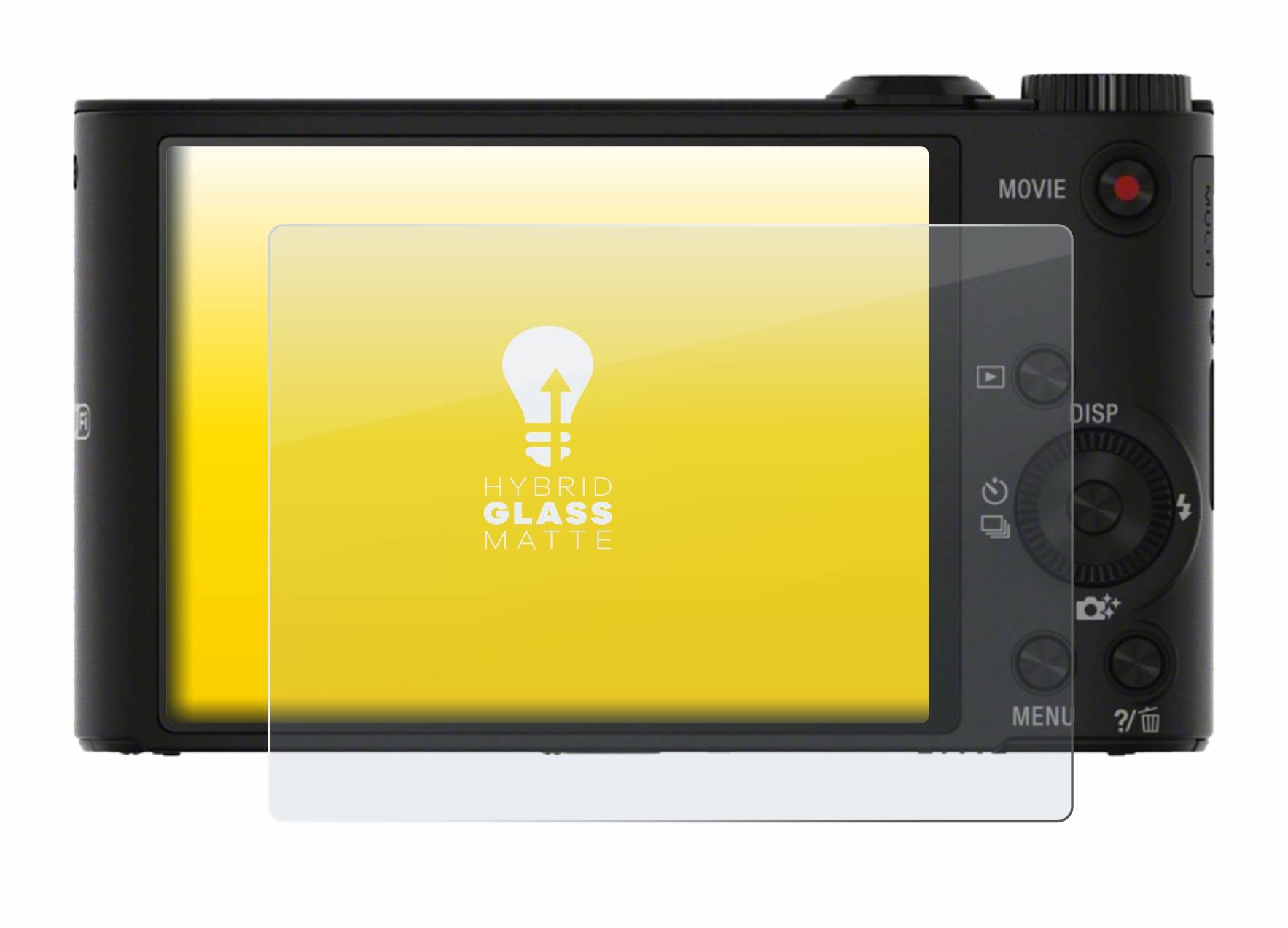 upscreen Hybrid Glass Matte Premium Schutzglas Folie für Sony Cyber-Shot