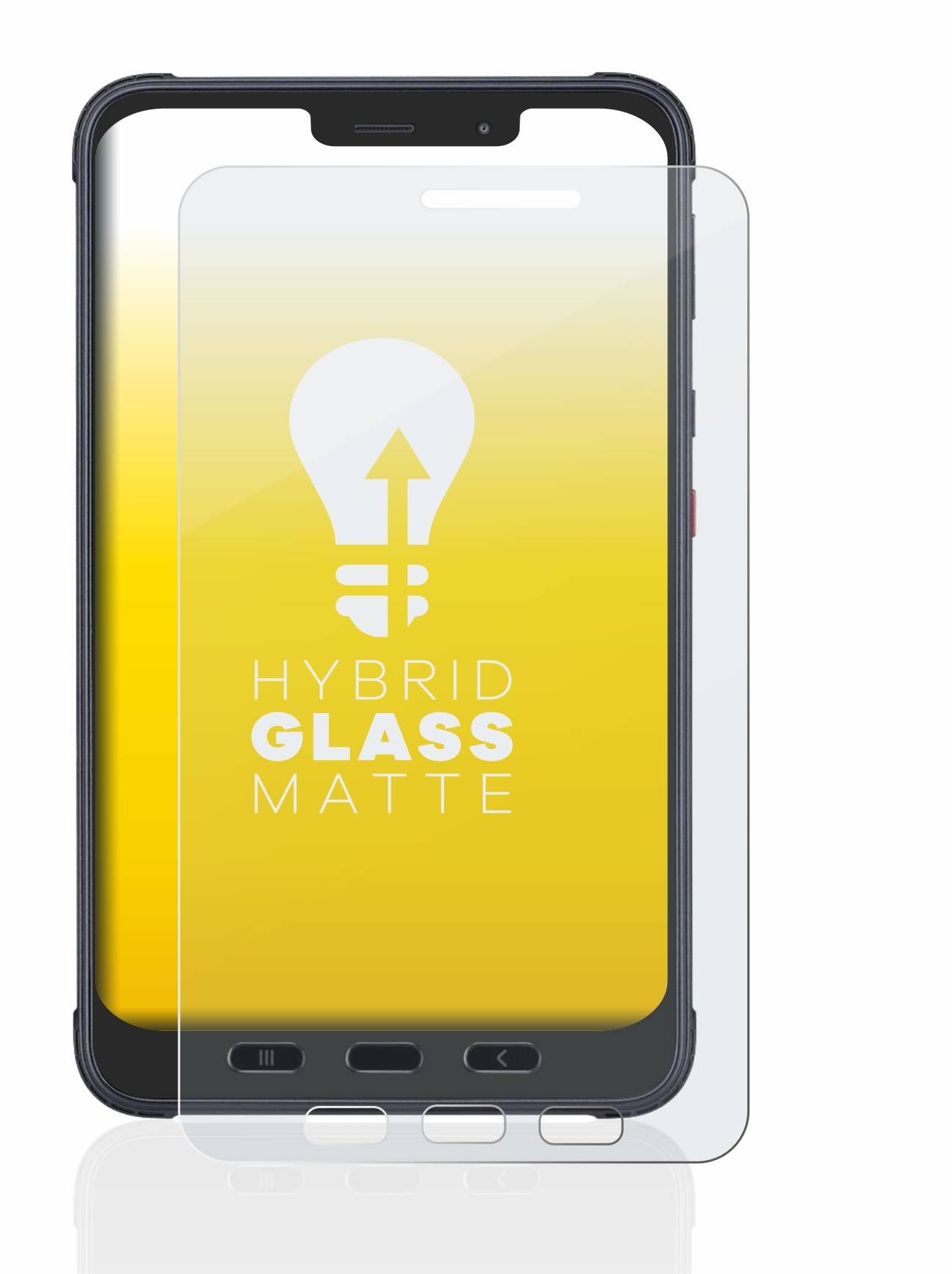 upscreen Flexible Schutz Glas Folie für Samsung Galaxy Tab Active 3 Enterprise Edition LTE Schutzglas 9H Hybridglas