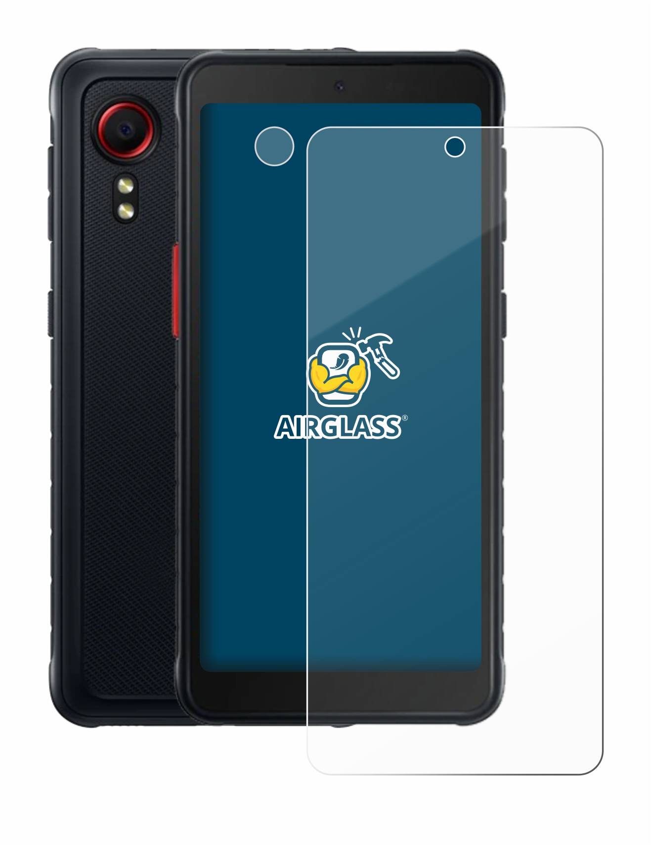 BROTECT AirGlass Schutz Glas Folie für Samsung Galaxy XCover 5 Enterprise Edition (Display+Kamera) Klar Transparent