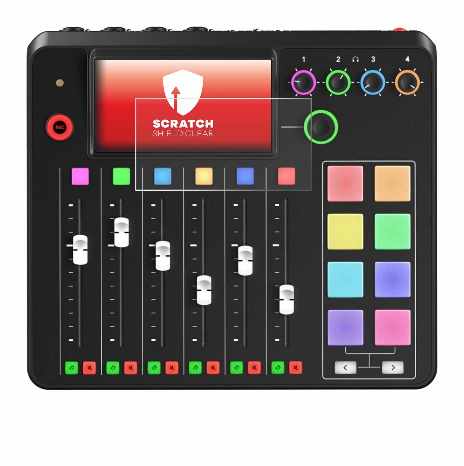 upscreen Schutzfolie für Rode Rodecaster Pro II Kratzschutz Anti-Fingerprint Klar