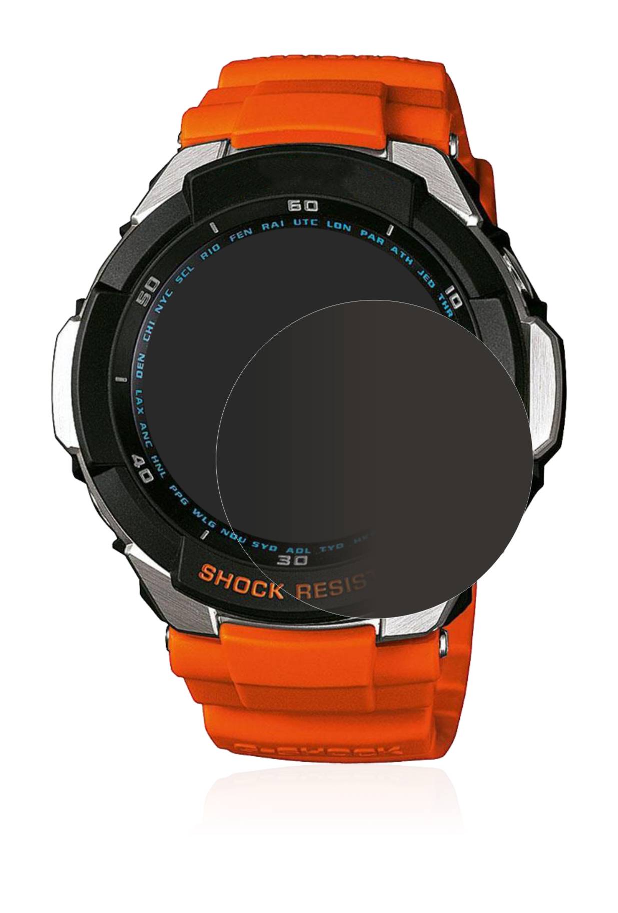 upscreen Spy Shield Clear Premium Blickschutzfolie für Casio G-Shock