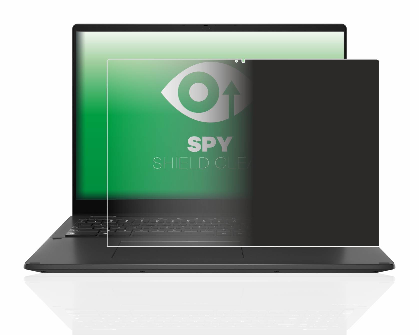 upscreen Spy Shield Clear Premium Blickschutzfolie für Asus Chromebook Flip CX5 16 (12.