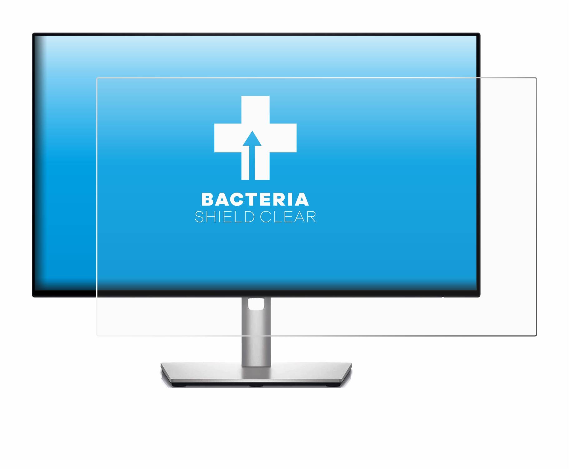 upscreen Bacteria Shield Clear Premium Antibakterielle Displayschutzfolie für Dell