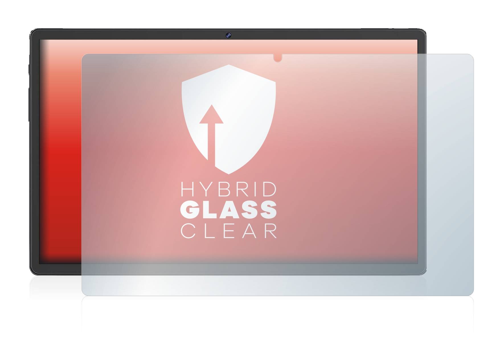 upscreen Hybrid Glass Clear Premium Schutzglas Folie für Sebbe Facetel Tablet