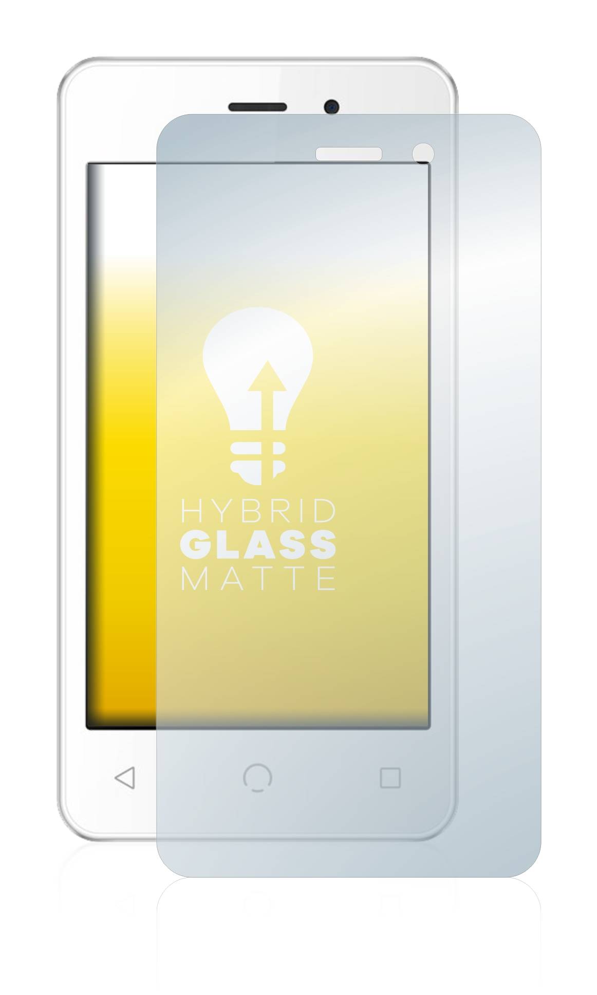 upscreen Flexible Schutz Glas Folie für NUU Mobile A1 Schutzglas 9H Hybridglas Matt Entspiegelt
