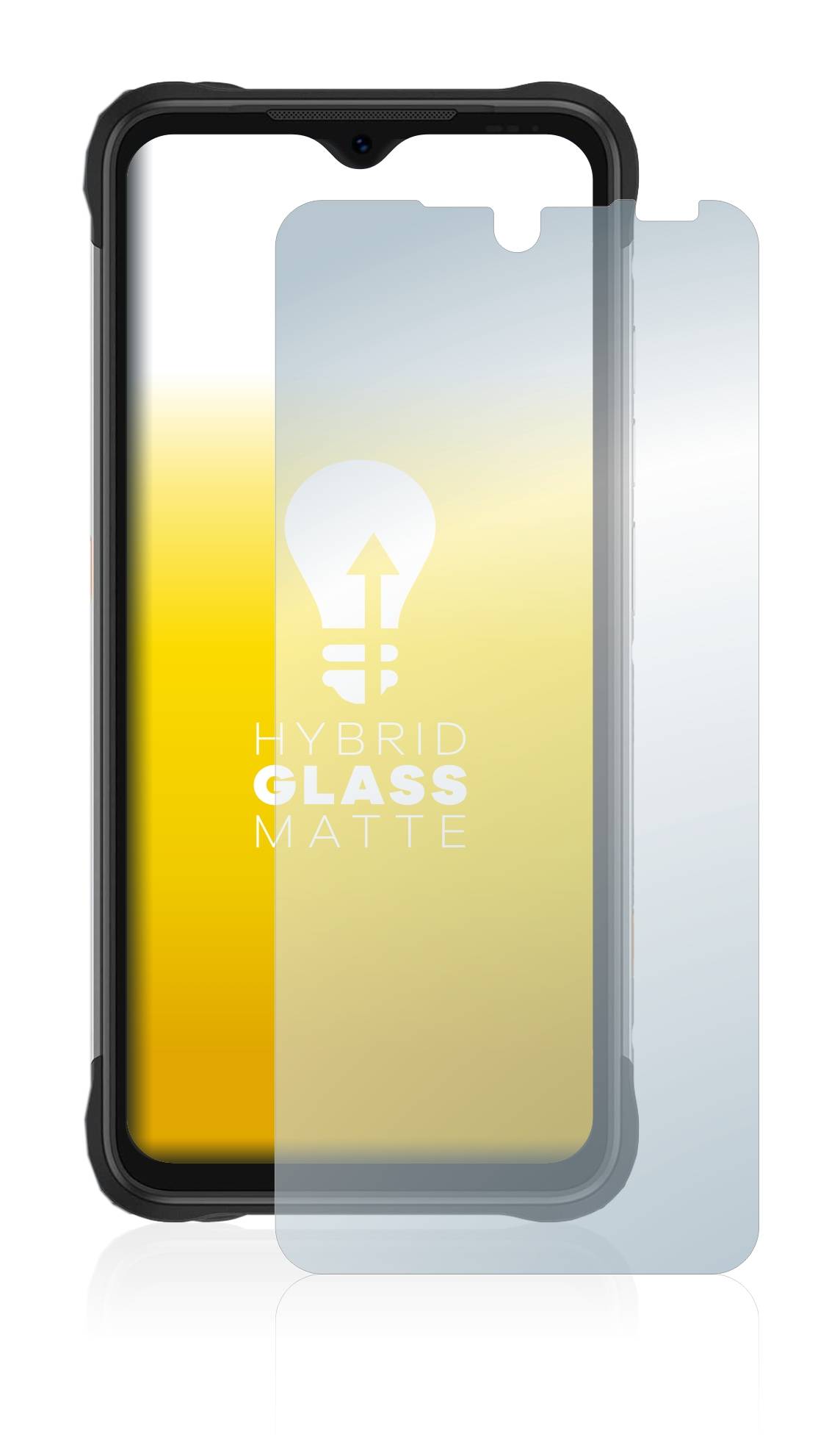 upscreen Flexible Panzerglasfolie für Umidigi Bison X10G Schutzglas 9H Hybridglas Matt Entspiegelt