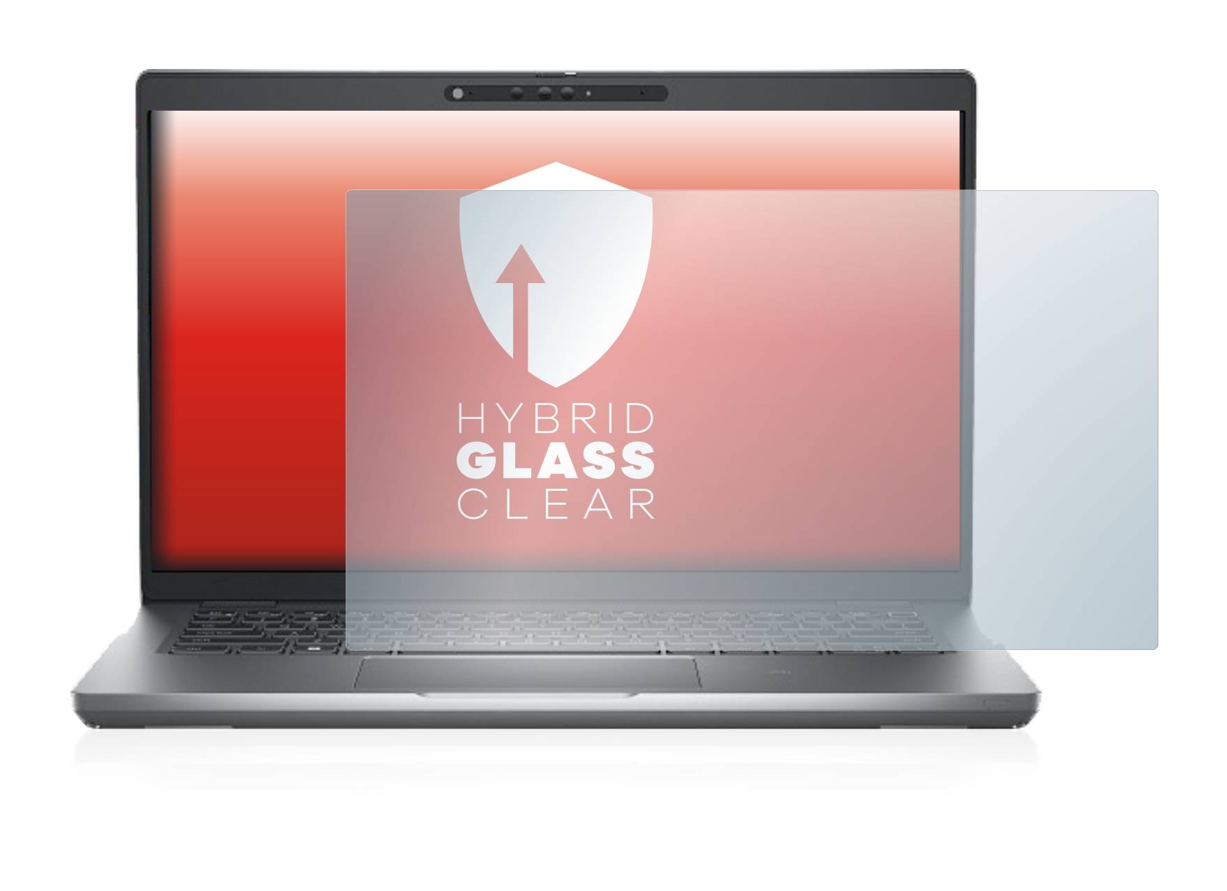upscreen Hybrid Glass Clear Premium Schutzglas Folie für Dell Latitude