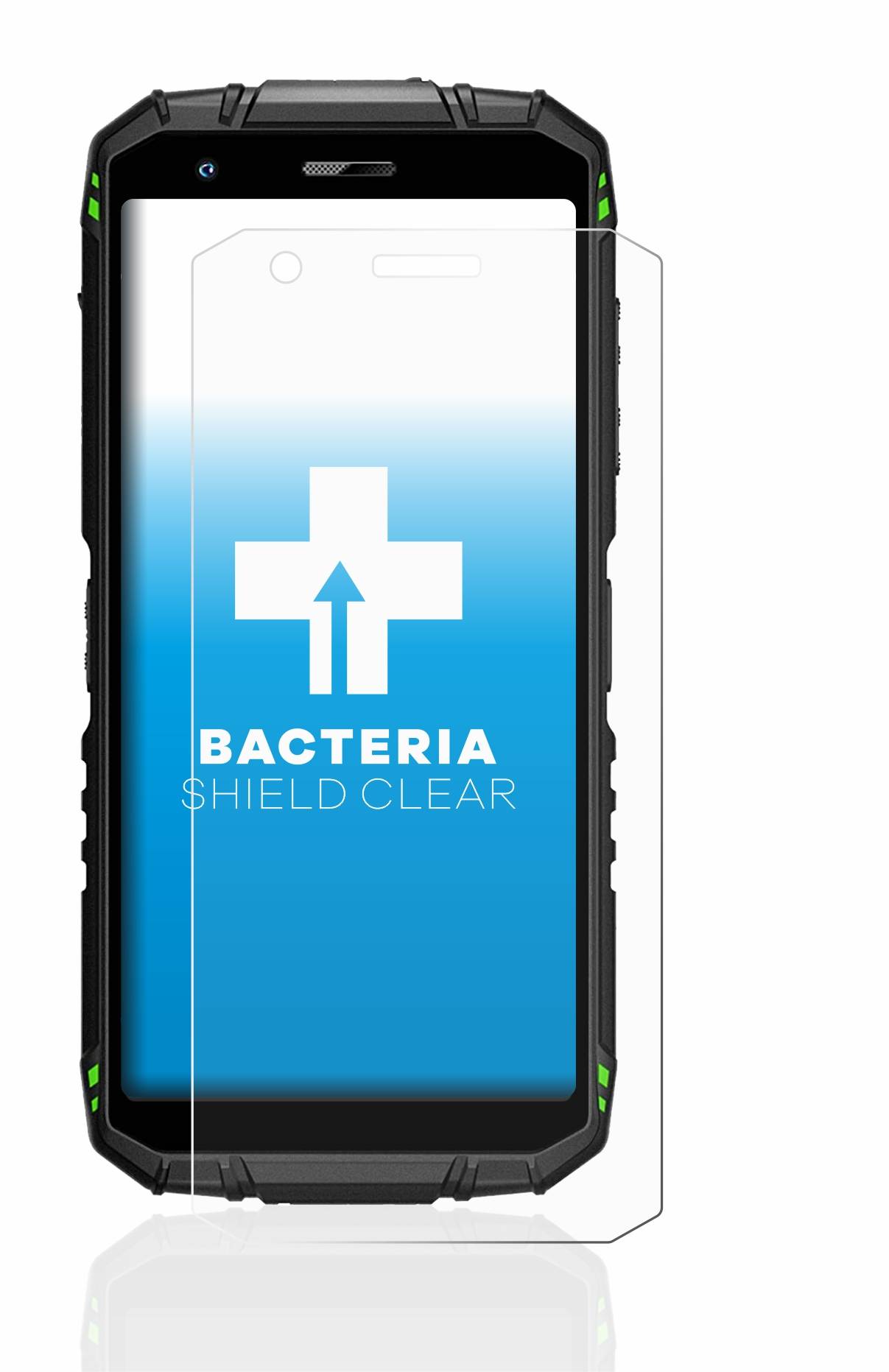 upscreen Schutzfolie für Doogee S41 Pro Antibakterielle Folie Klar Anti-Kratzer