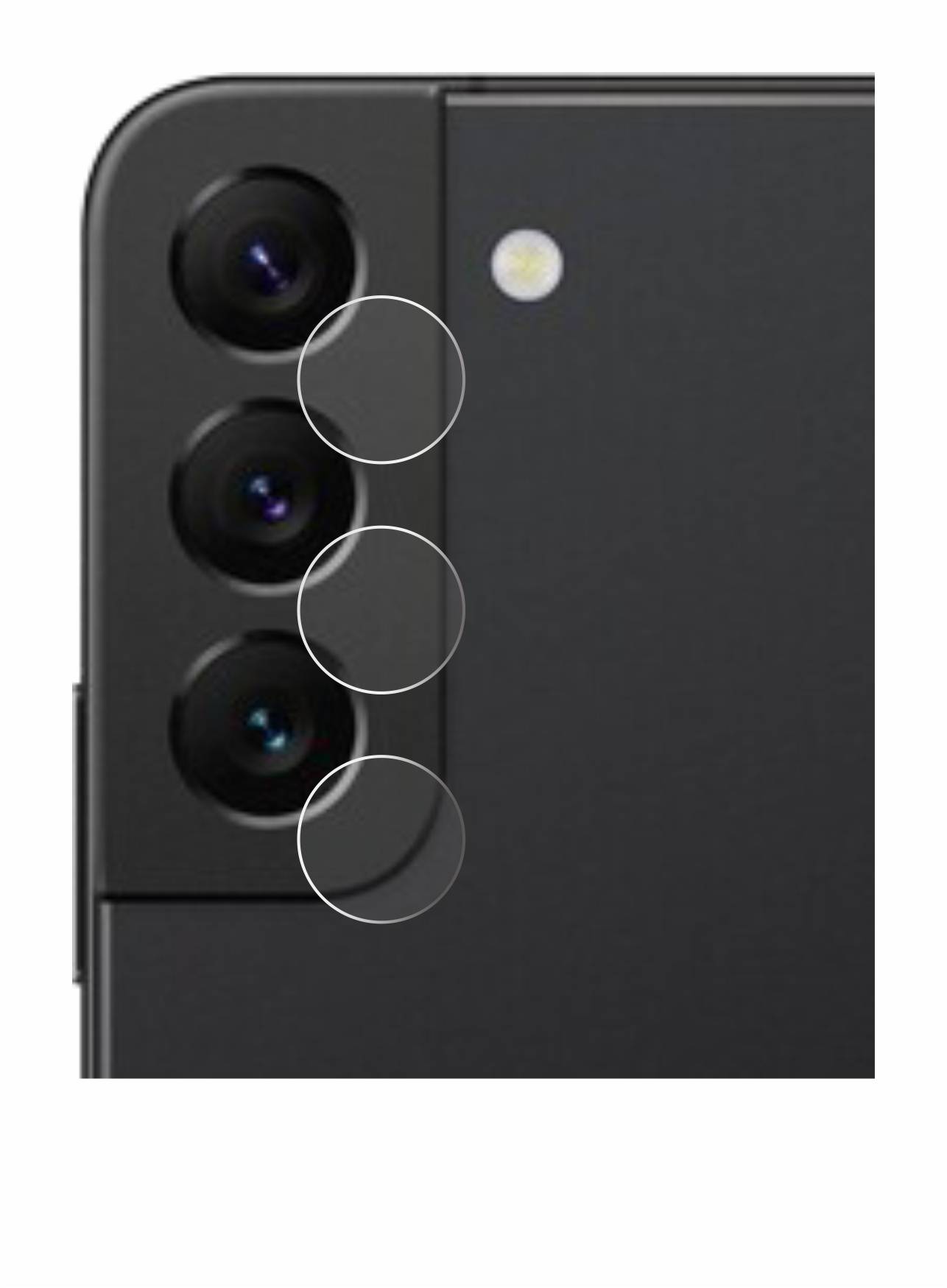 upscreen Schutzfolie für Samsung Galaxy S22 Enterprise Edition (NUR Kameraschutz) Kratzschutz Anti-Fingerprint Klar