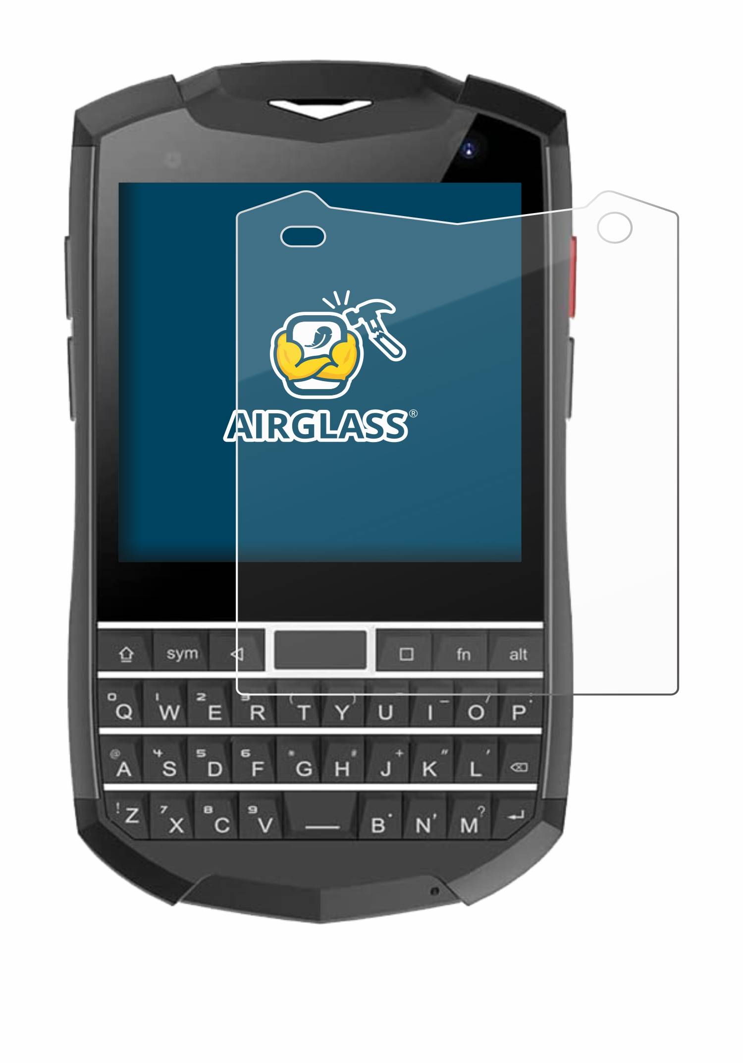 BROTECT AirGlass Flexible Schutz Glas Folie für Unihertz Titan Pocket Klar Transparent