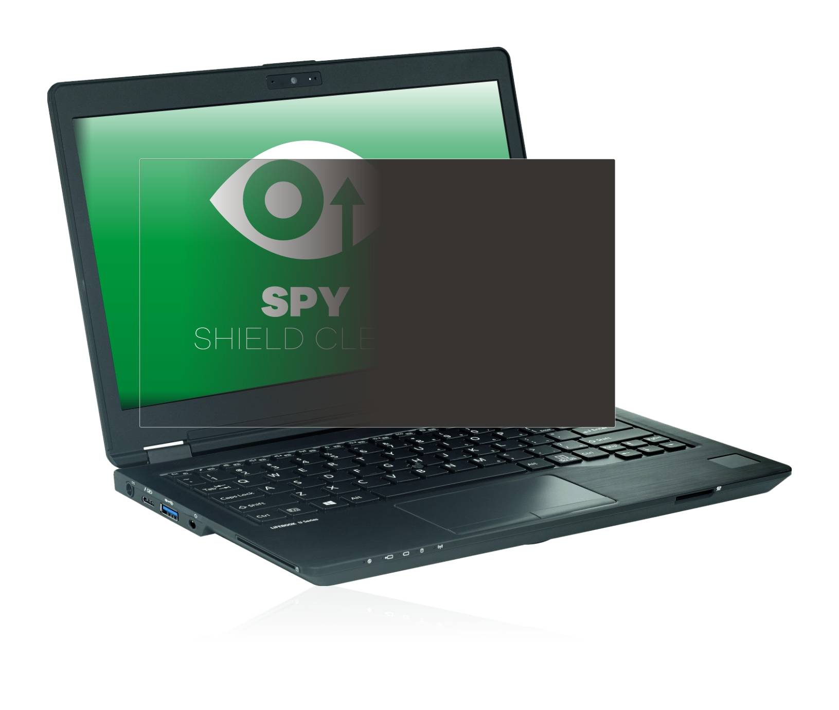 upscreen Blickschutzfolie für Fujitsu Lifebook U729 Anti-Spy Privacy Blaulichtschutz Sichtschutzfolie