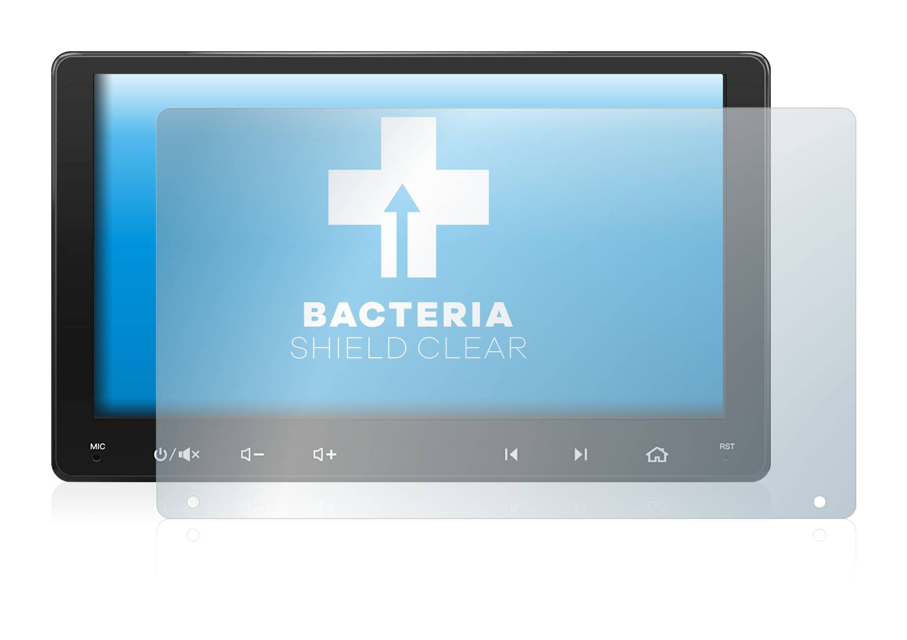 upscreen Bacteria Shield Clear Premium Antibakterielle Displayschutzfolie für Atoto A6 PF 9
