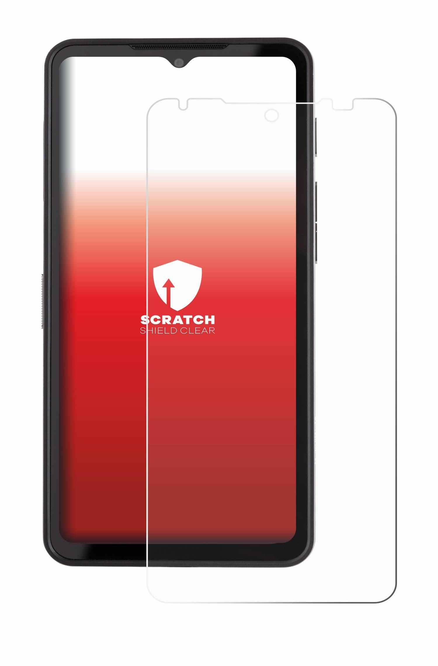 upscreen Schutzfolie für Caterpillar Cat S75 Kratzschutz Anti-Fingerprint Klar