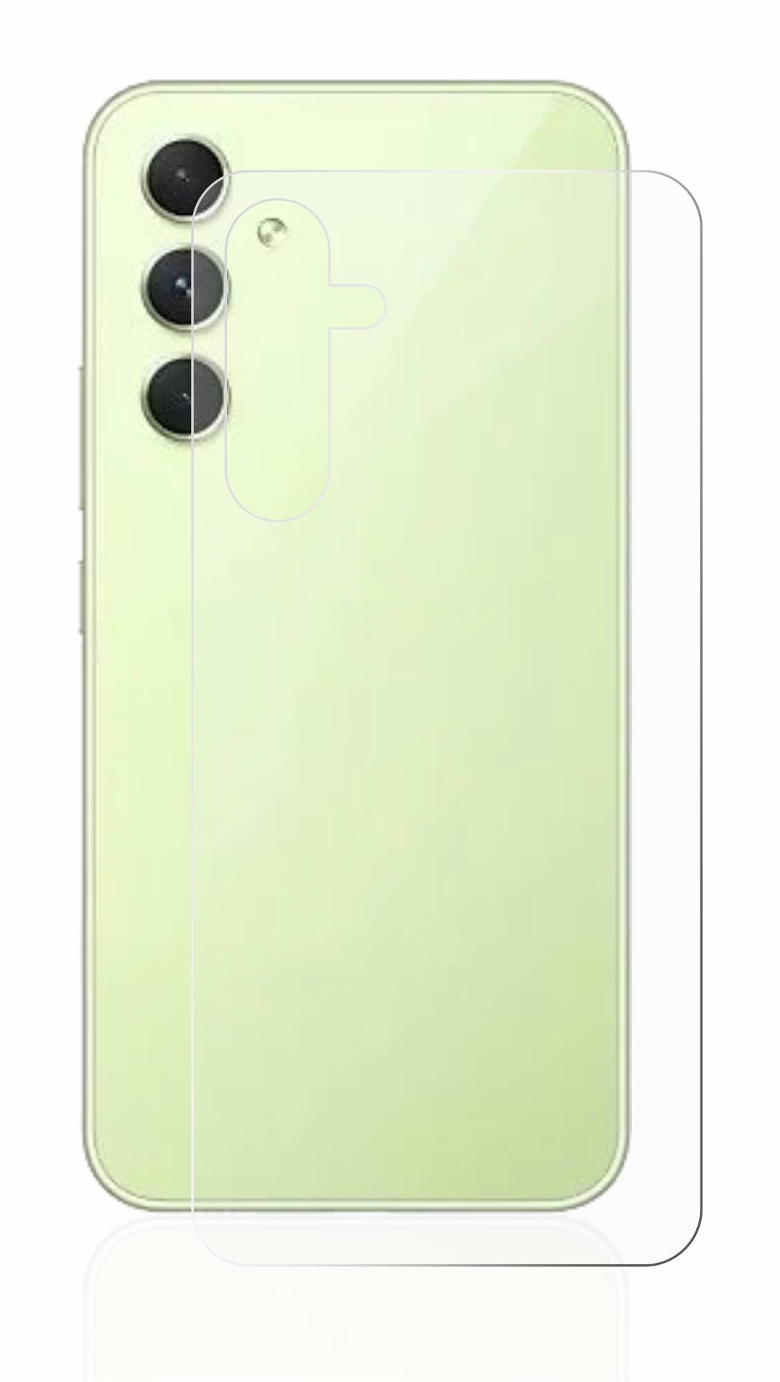 upscreen Flexible Schutz Glas Folie für Samsung Galaxy A54 5G (Rückseite) Schutzglas 9H Hybridglas Klar