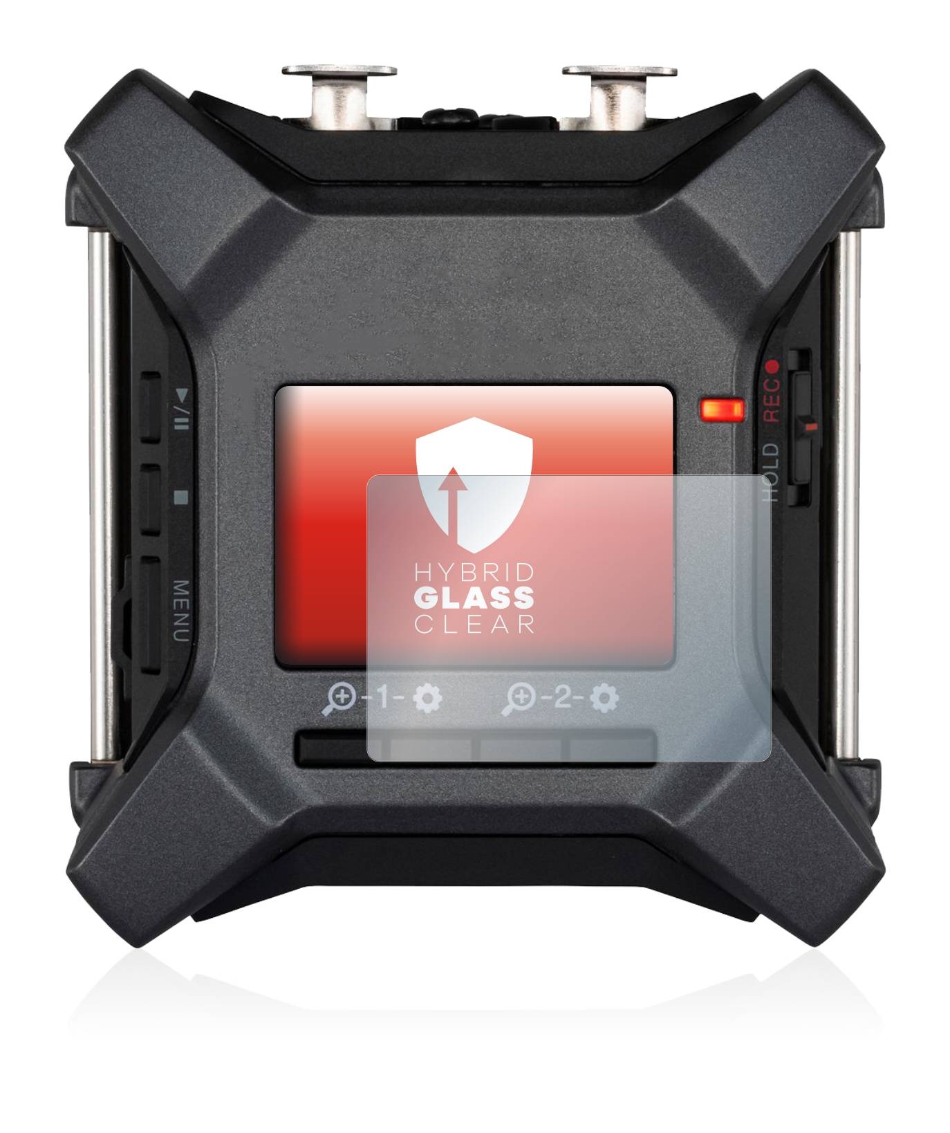 upscreen Flexible Schutz Glas Folie für Zoom F3 field recorder Schutzglas 9H Hybridglas Klar
