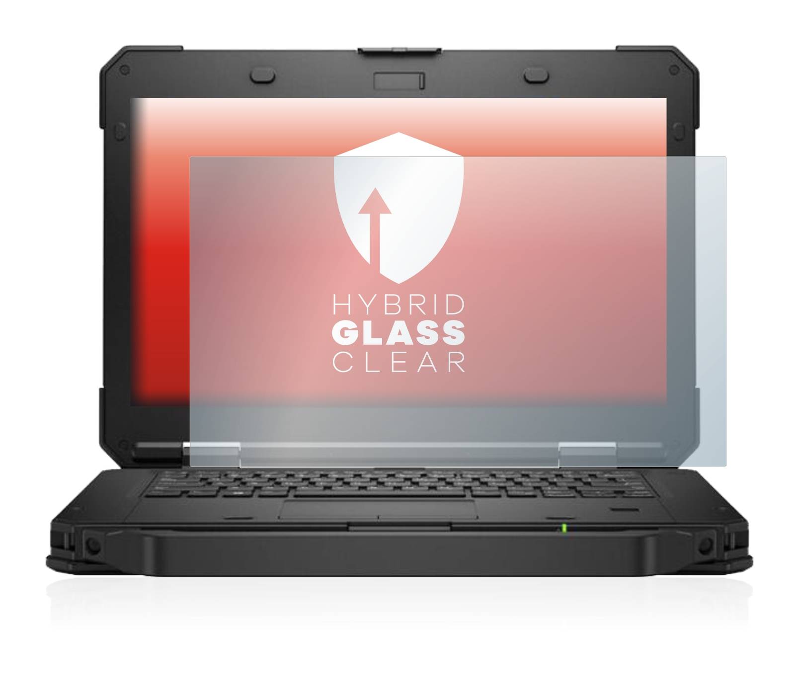 upscreen Hybrid Glass Clear Premium Schutzglas Folie für Dell Latitude 5430