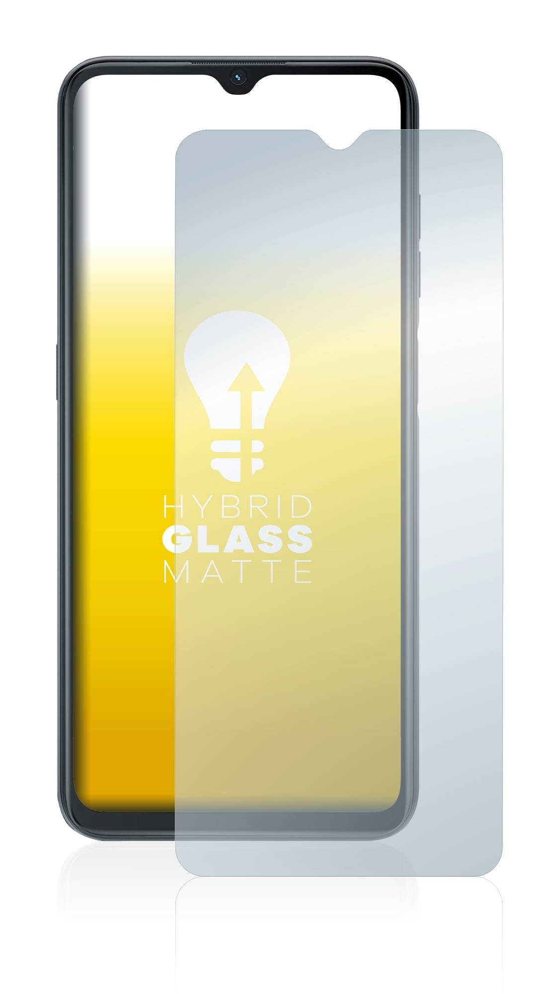 upscreen Flexible Schutz Glas Folie für Oukitel C32 Schutzglas 9H Hybridglas Matt Entspiegelt